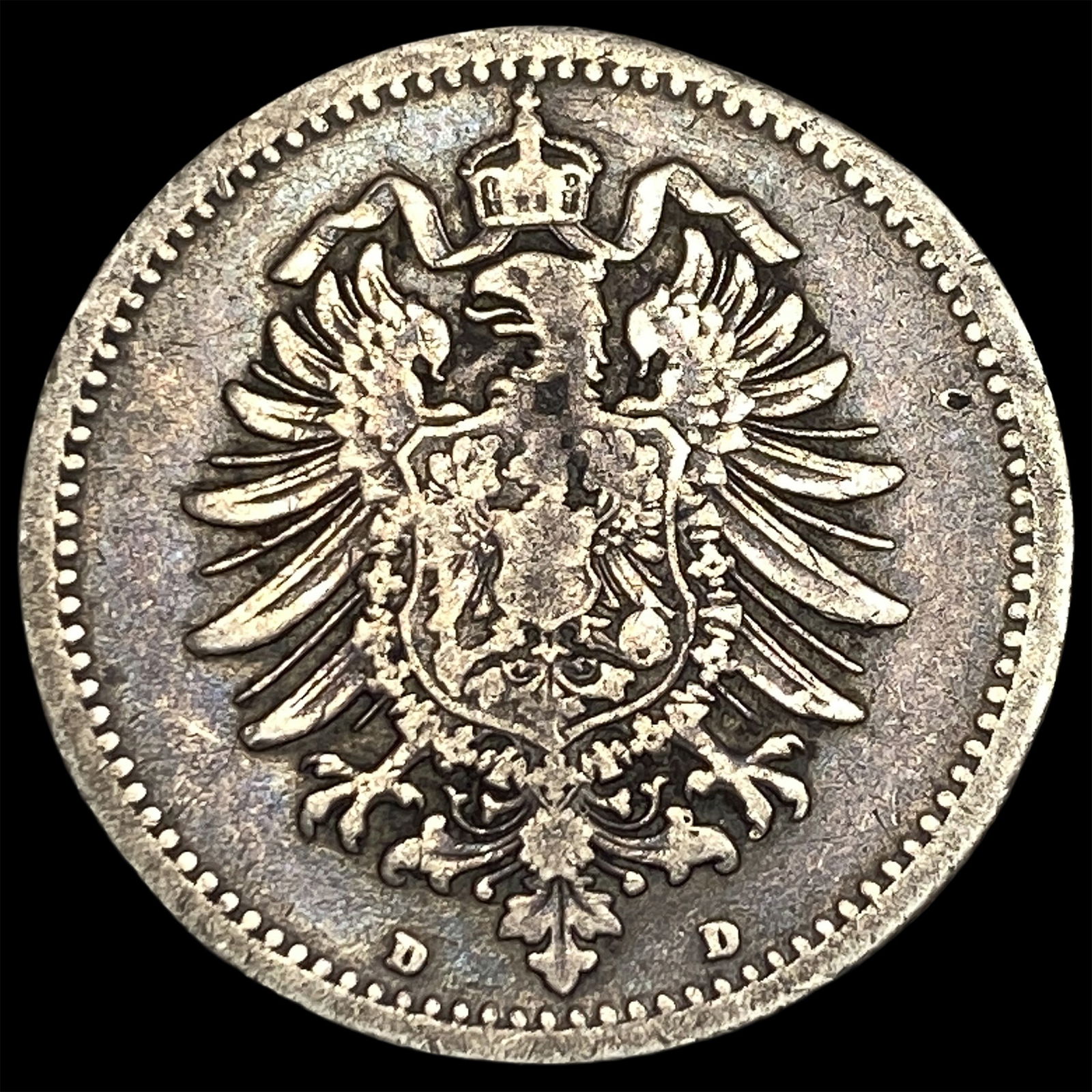 1877 Germany Silver 50 Pfennig NEARLY UNCIRCULATED (1 of 2)