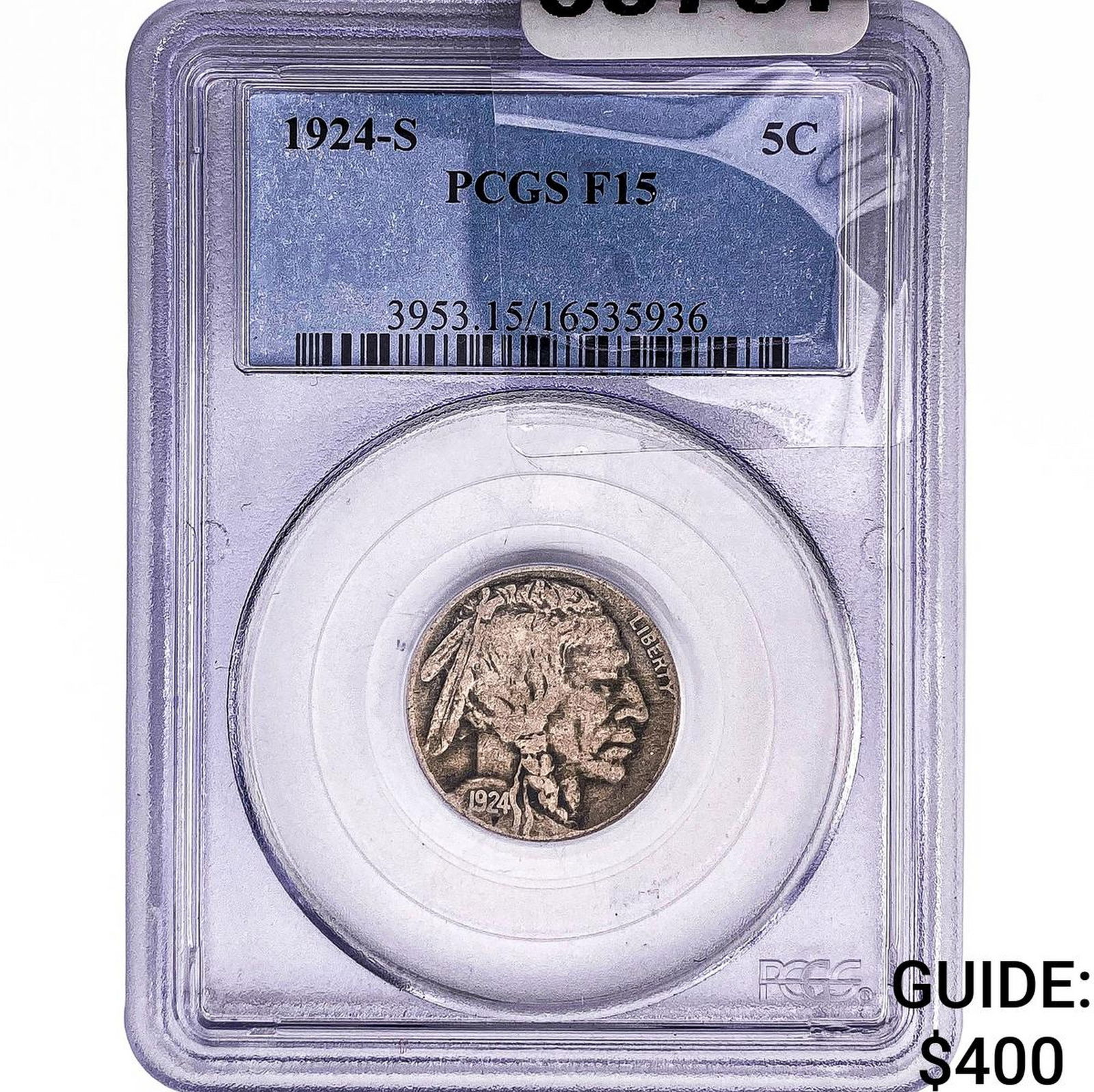 1924-S Buffalo Nickel PCGS F15 (1 of 2)