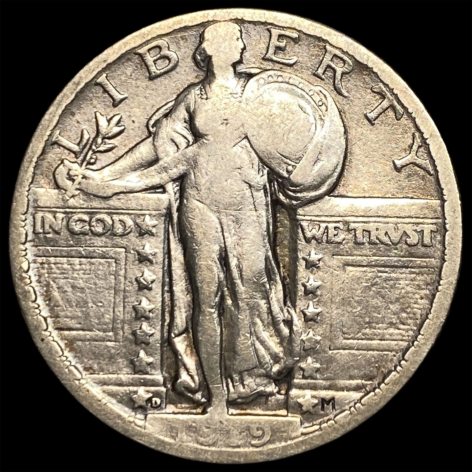 1929-D Silver Standing Liberty Quarter NEARLY UNCIRCULATED: 1929-D Silver Standing Liberty Quarter NEARLY UNCIRCULATED