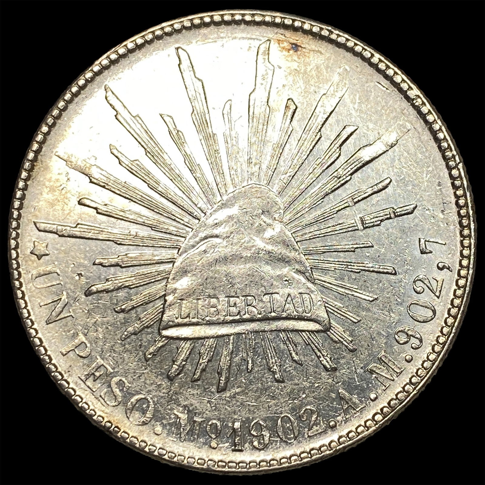 1902-Mo Mexico Silver Peso UNCIRCULATED (1 of 2)