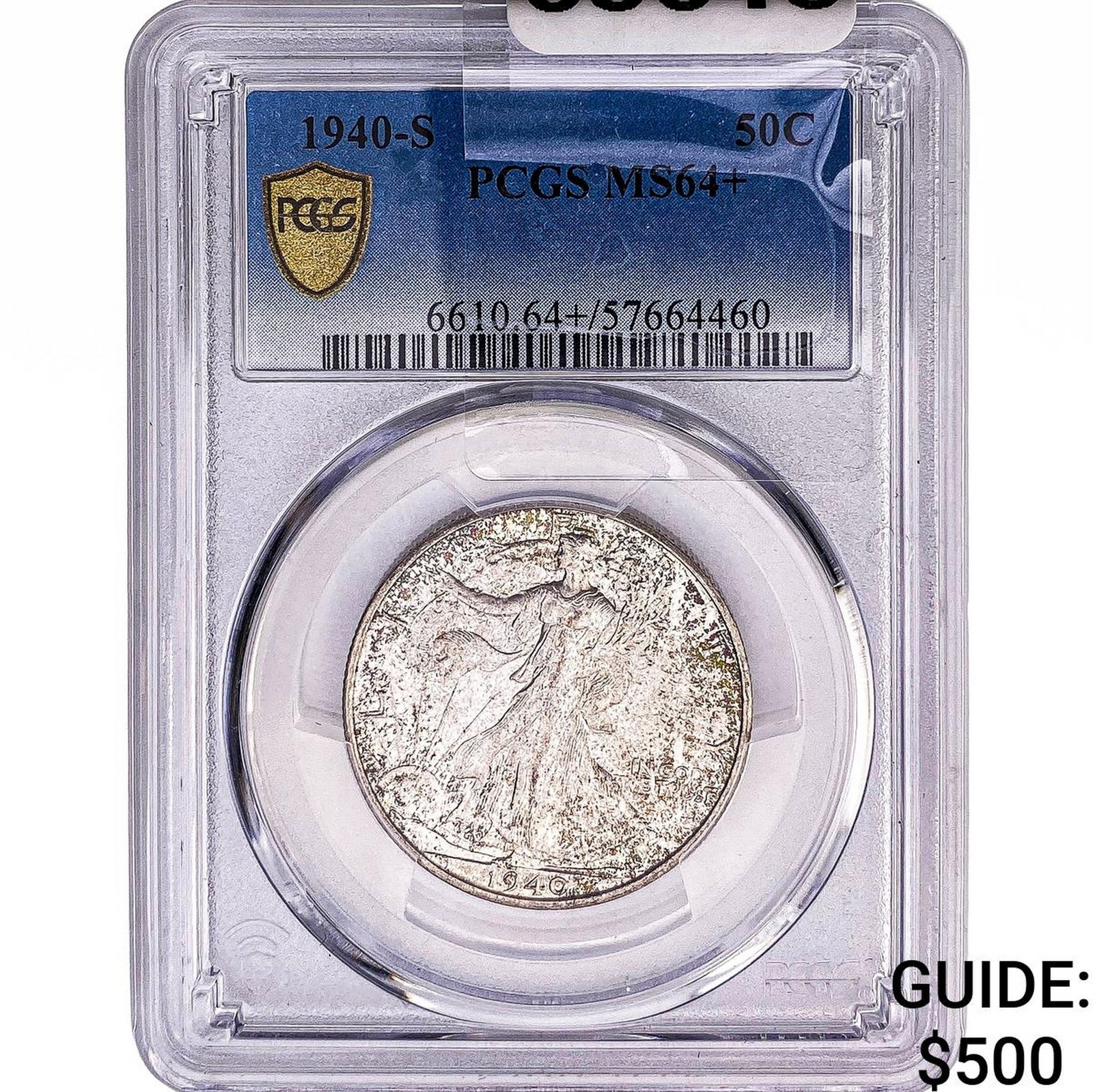 1940-S Walking Liberty Half Dollar PCGS MS64+: 1940-S Walking Liberty Half Dollar PCGS MS64+