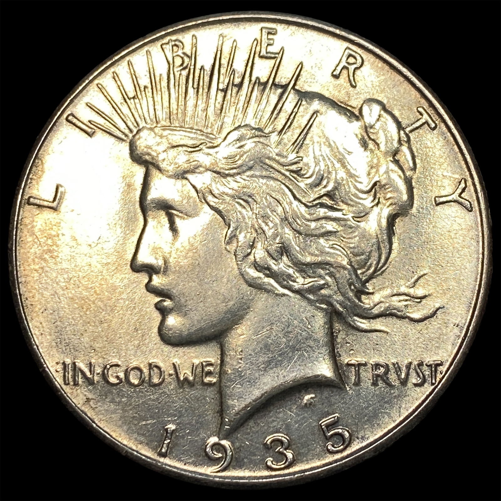 1935 Peace Silver Dollar CLOSELY UNCIRCULATED: 1935 Peace Silver Dollar CLOSELY UNCIRCULATED