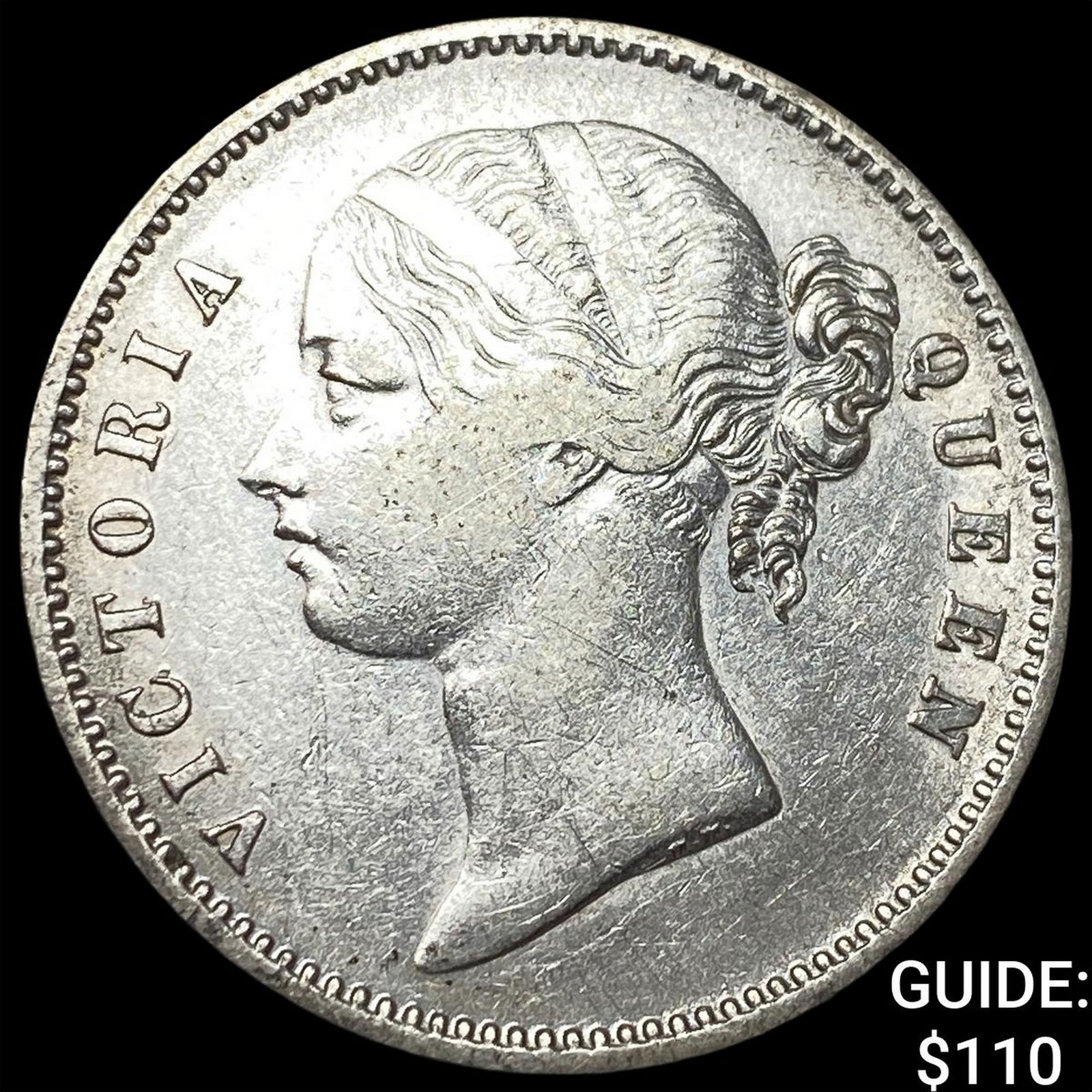 1840 British India Silver 1 Rupee HIGH GRADE: 1840 British India Silver 1 Rupee HIGH GRADE