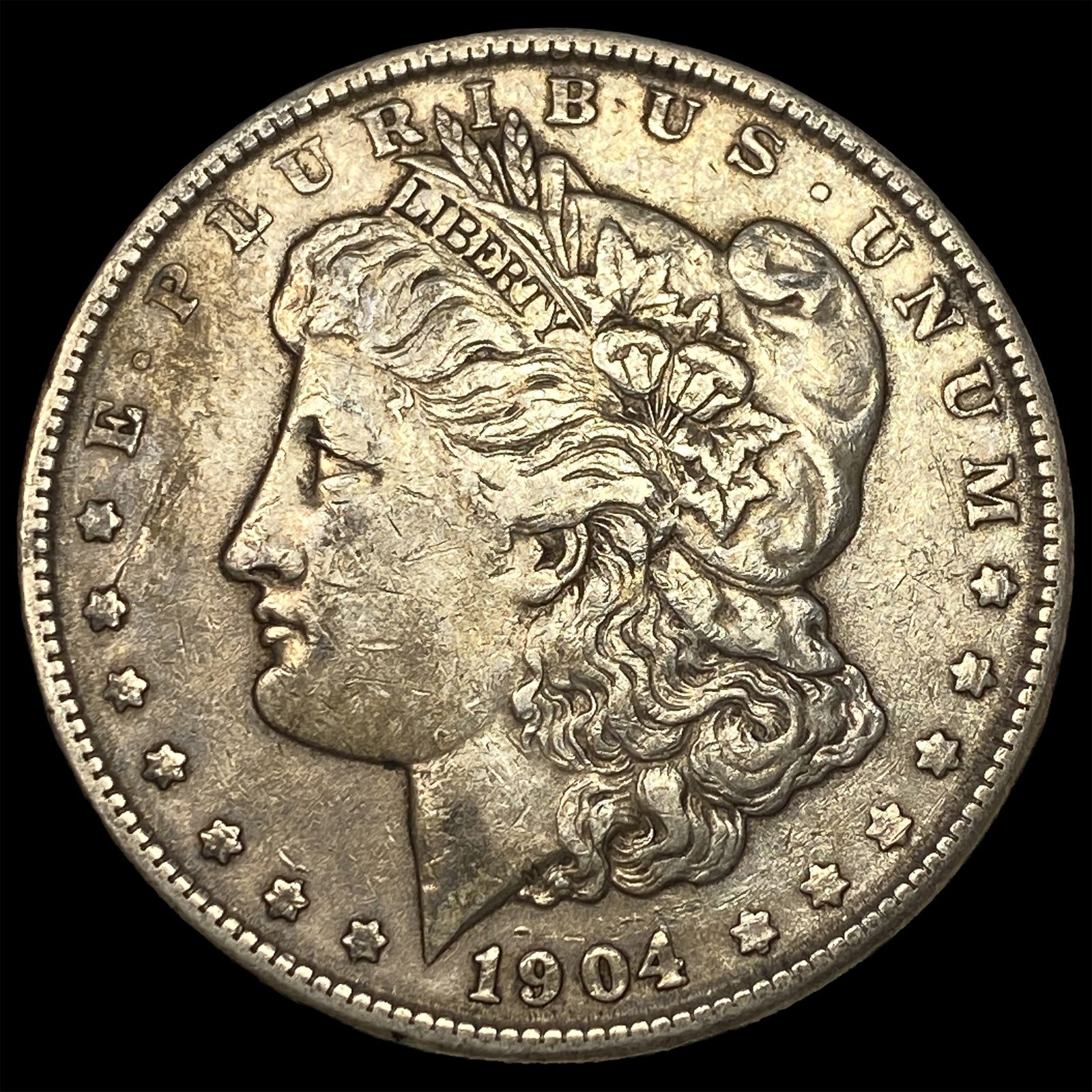 1904 Silver Morgan Dollar LIGHTLY CIRCULATED: 1904 Silver Morgan Dollar LIGHTLY CIRCULATED