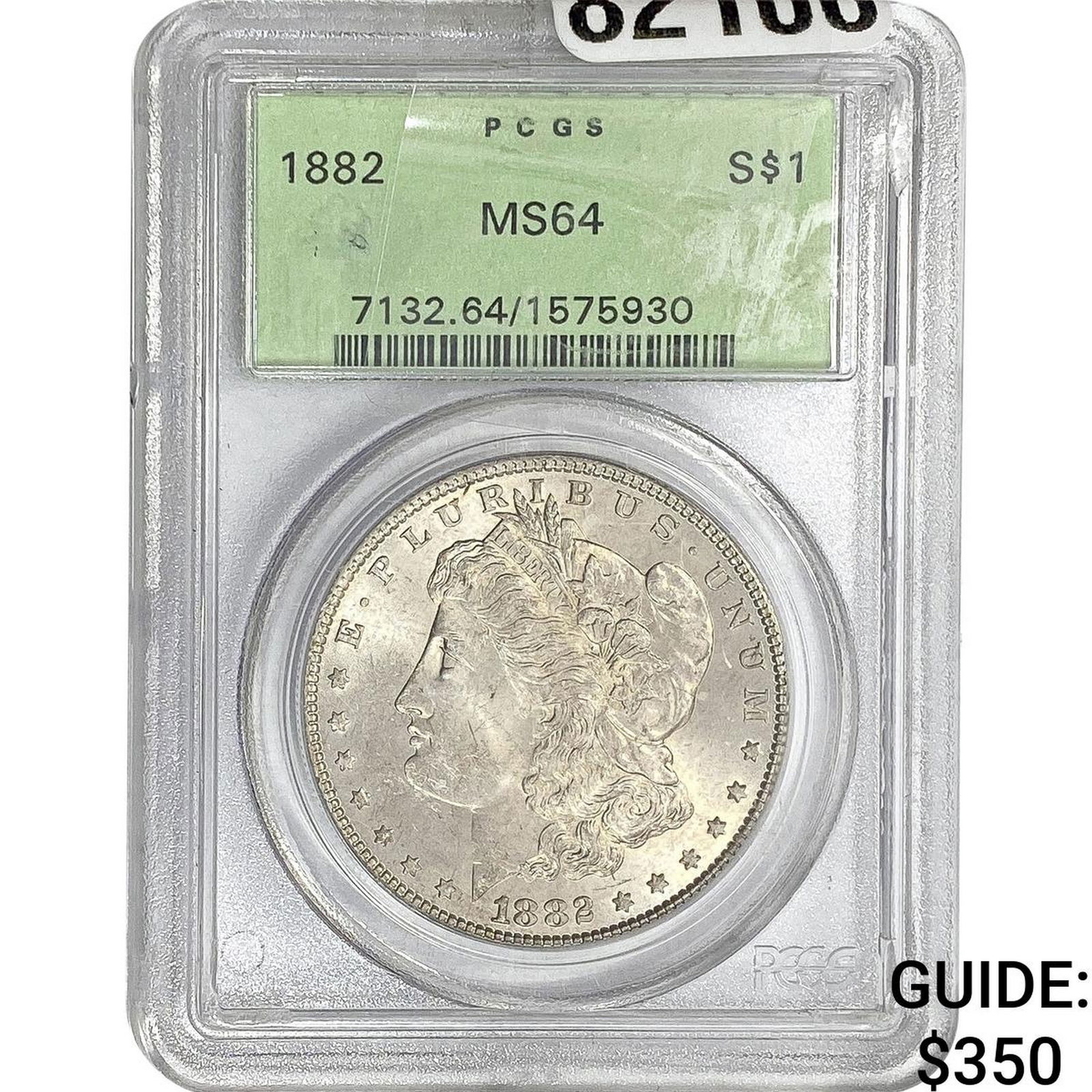 1882 Morgan Silver Dollar PCGS MS64: 1882 Morgan Silver Dollar PCGS MS64