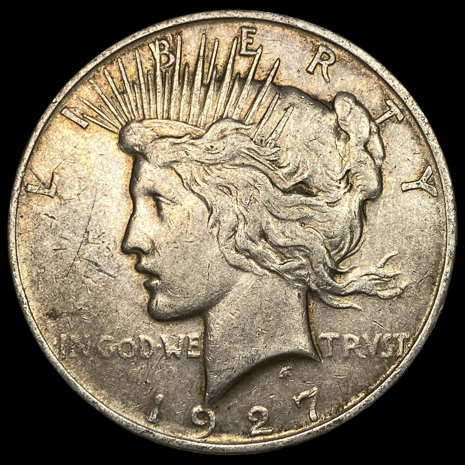 1927-D Silver Peace Dollar CLOSELY UNCIRCULATED: 1927-D Silver Peace Dollar CLOSELY UNCIRCULATED