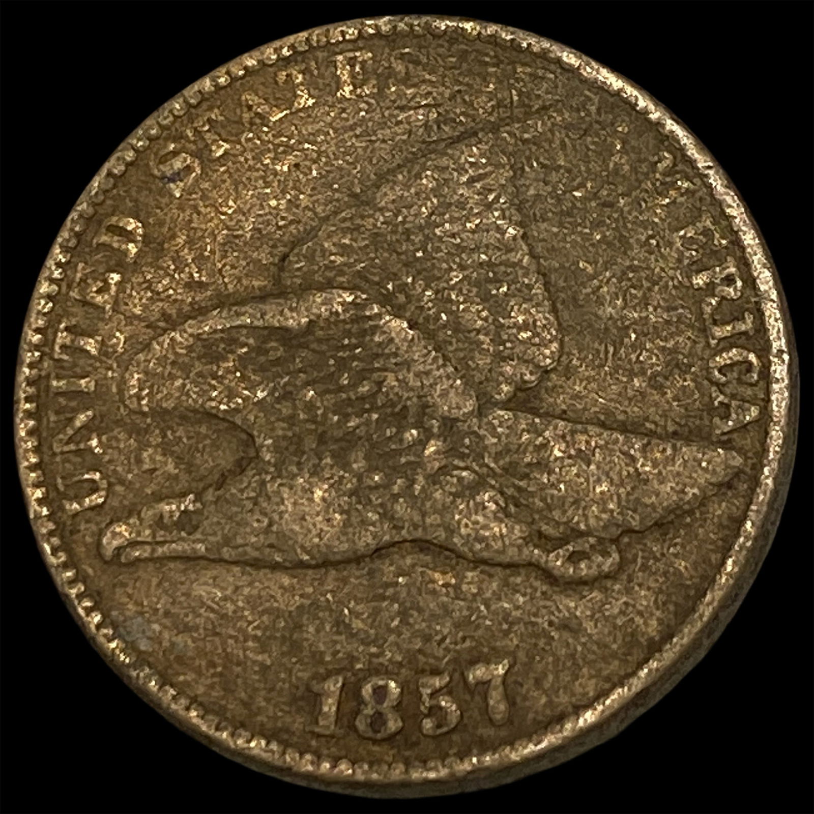 1857 Flying Eagle Cent NICELY CIRCULATED: 1857 Flying Eagle Cent NICELY CIRCULATED