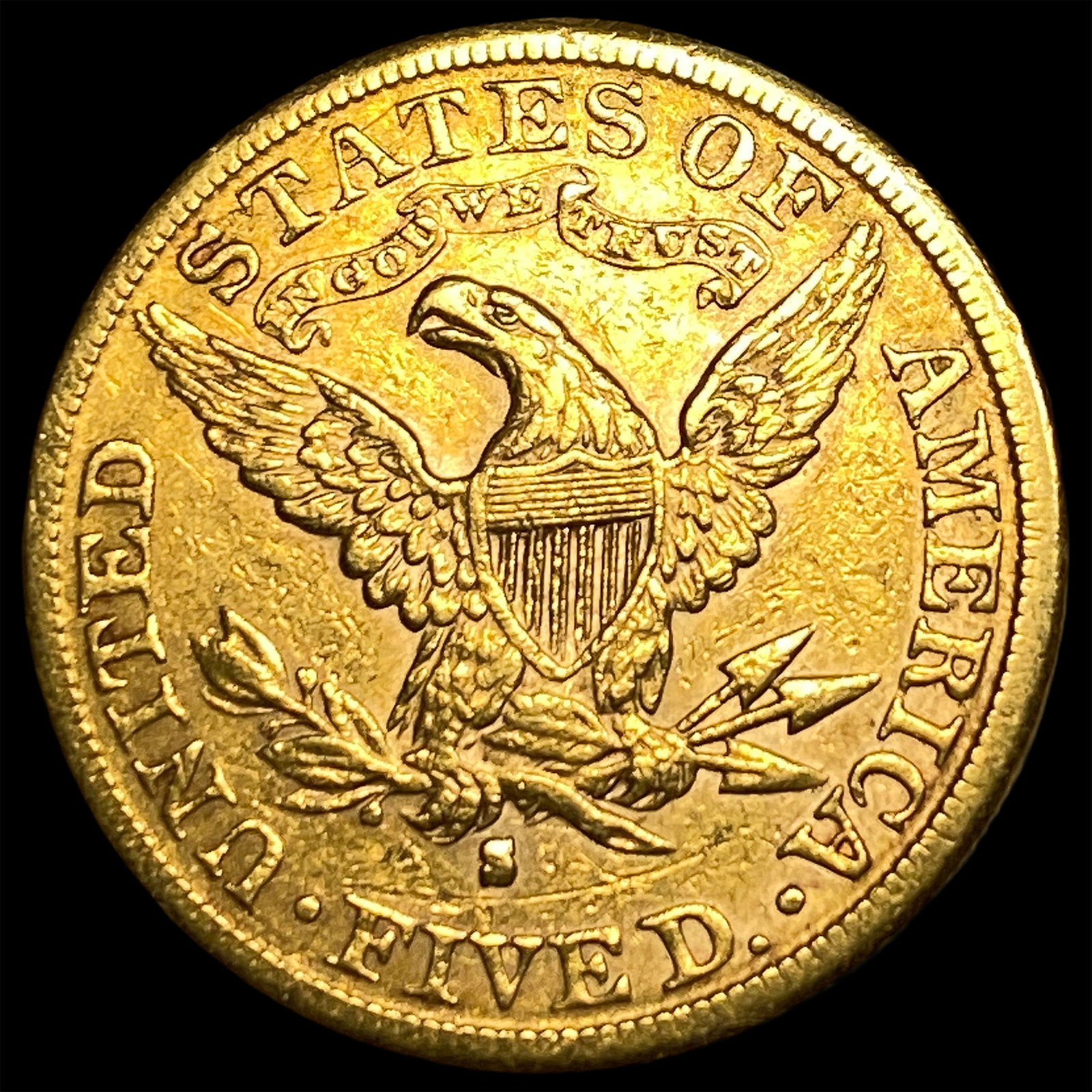 1886-S Gold $5 Half Eagle CLOSELY UNCIRCULATED - 2