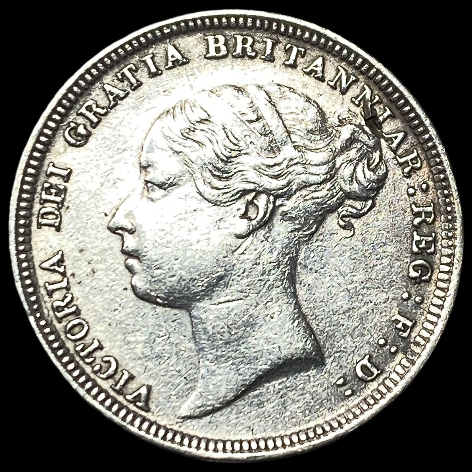 1883 Great Britain Silver 6 Pence HIGH GRADE: 1883 Great Britain Silver 6 Pence HIGH GRADE