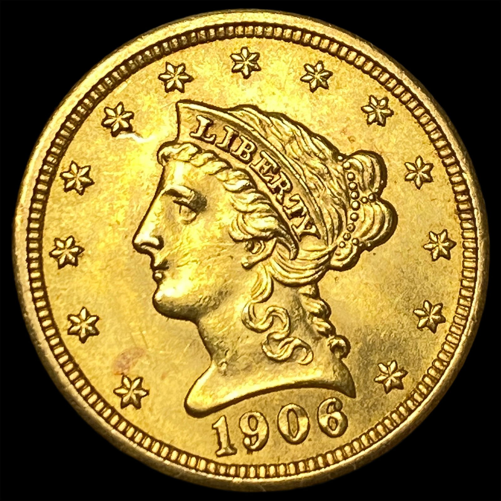 1906 Liberty Head Gold Quarter Eagle CHOICE BU: 1906 Liberty Head Gold Quarter Eagle CHOICE BU