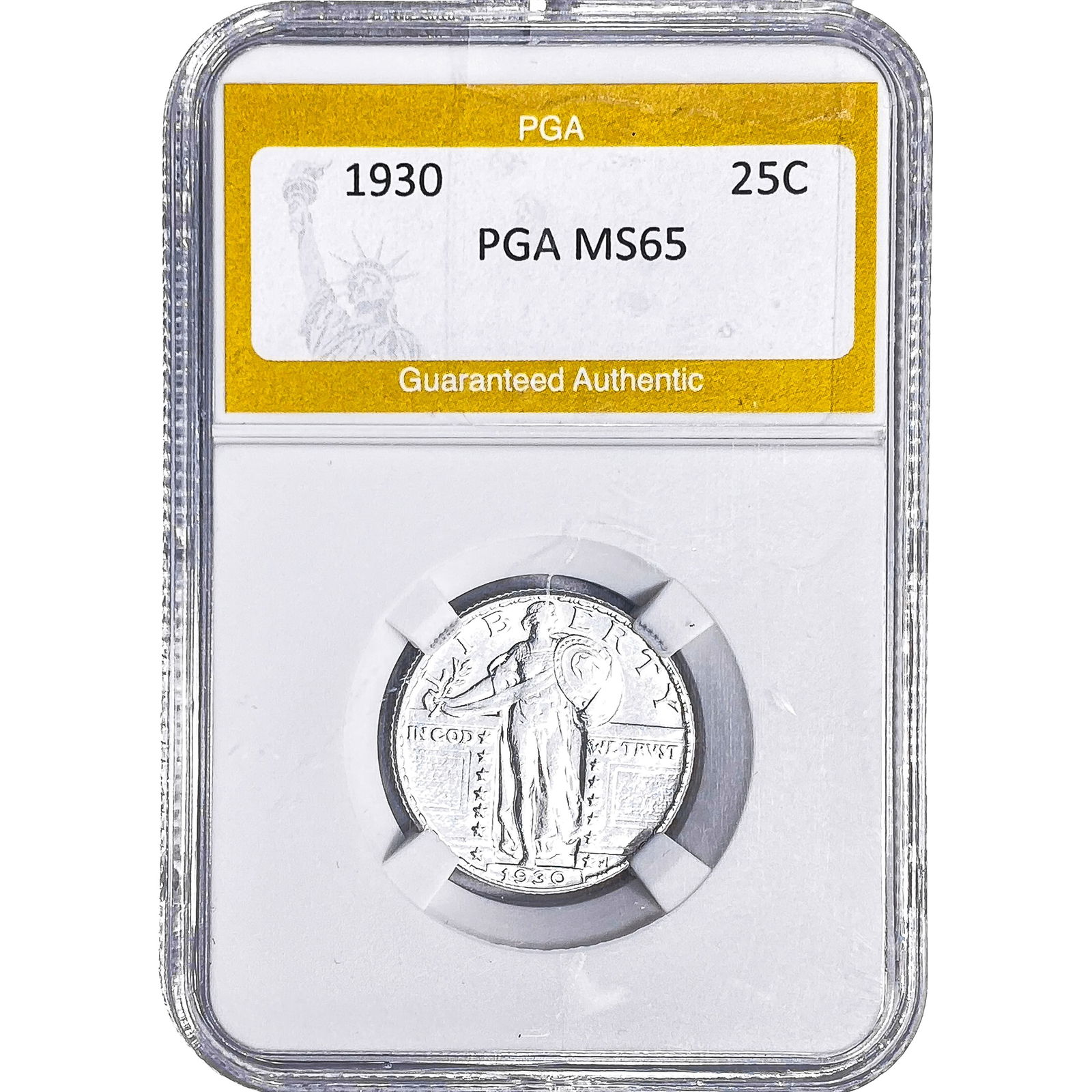 1930 Standing Liberty Quarter PGA MS65: 1930 Standing Liberty Quarter PGA MS65