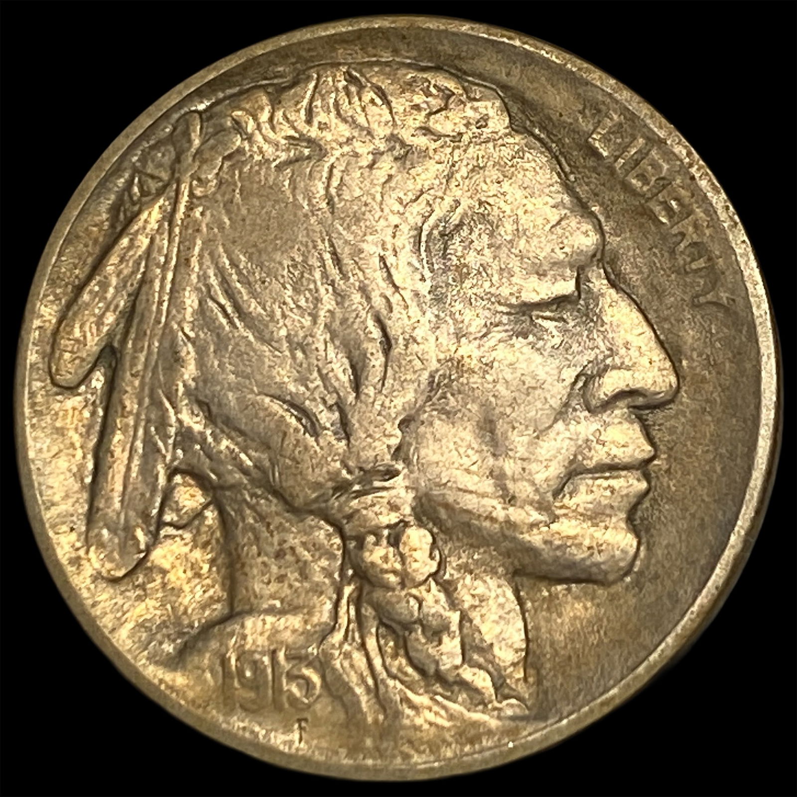 1913 Type 1 Buffalo Nickel NEARLY UNCIRCULATED: 1913 Type 1 Buffalo Nickel NEARLY UNCIRCULATED