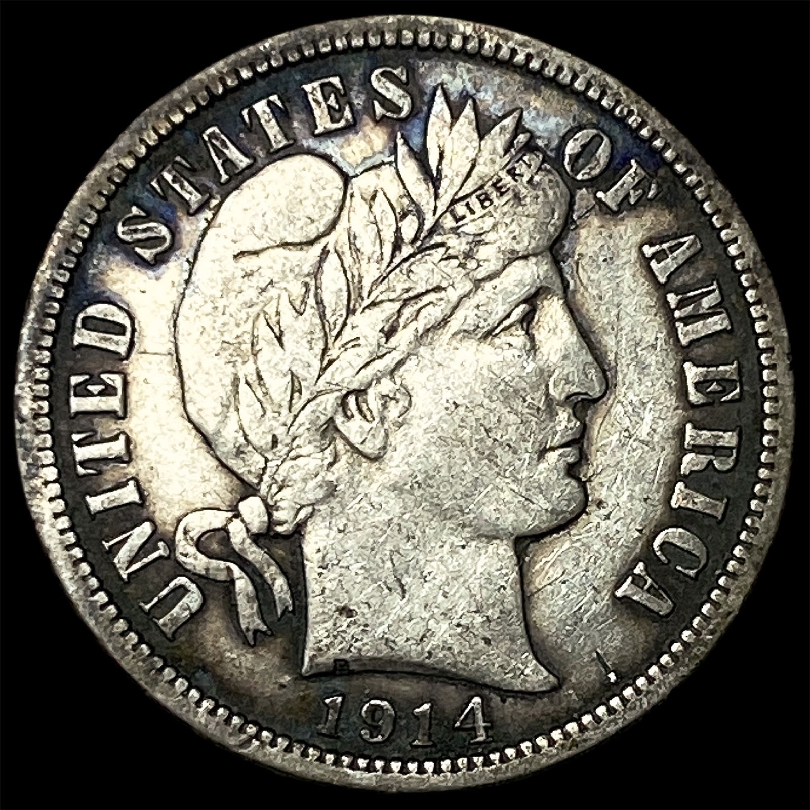 1914 Barber Dime CLOSELY UNCIRCULATED (1 of 2)