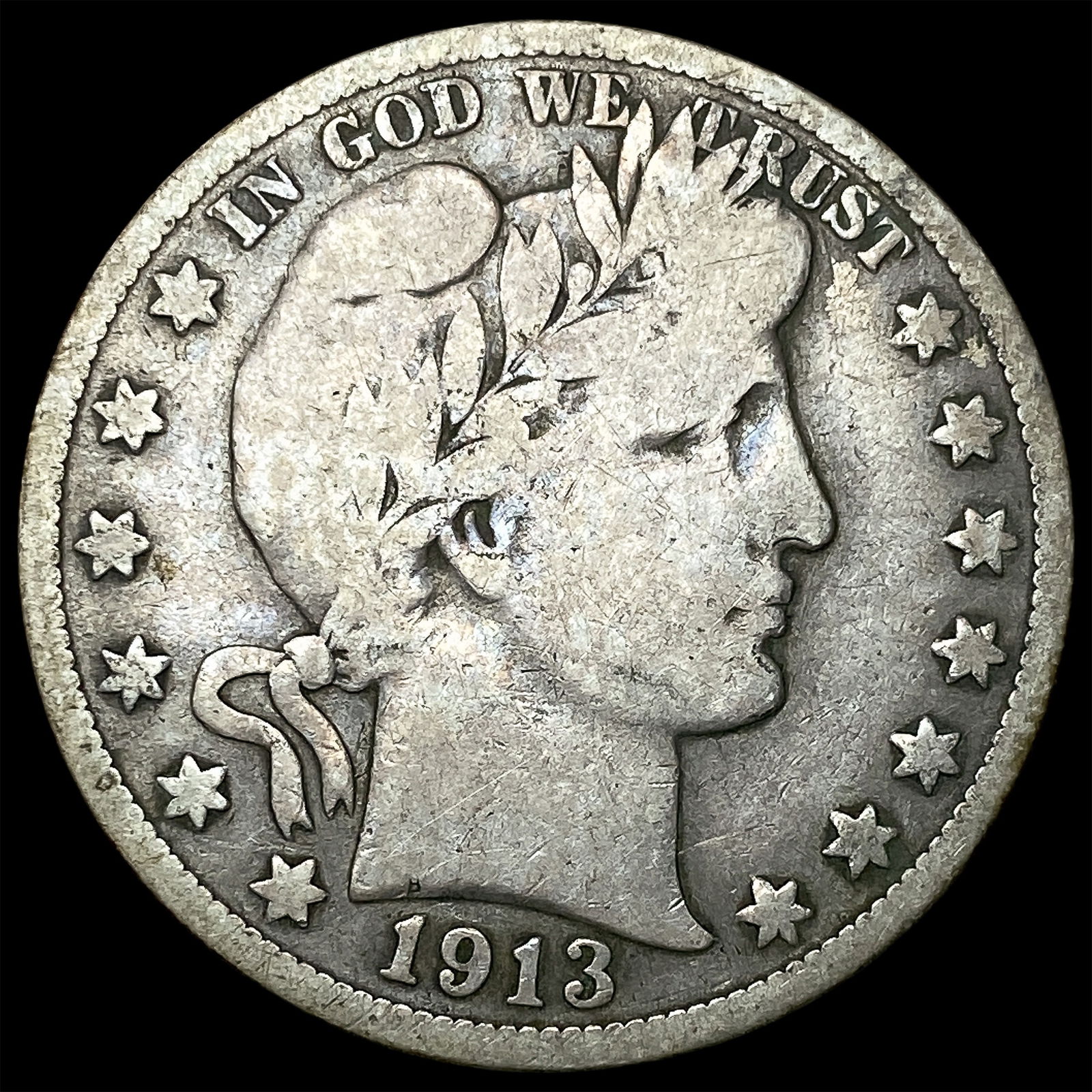 1913 Barber Half Dollar LIGHTLY CIRCULATED (1 of 2)