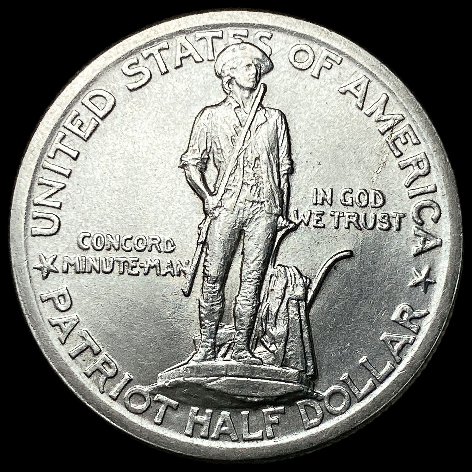 1925 Silver Lexington-Concord Half Dollar UNCIRCULATED: 1925 Silver Lexington-Concord Half Dollar UNCIRCULATED
