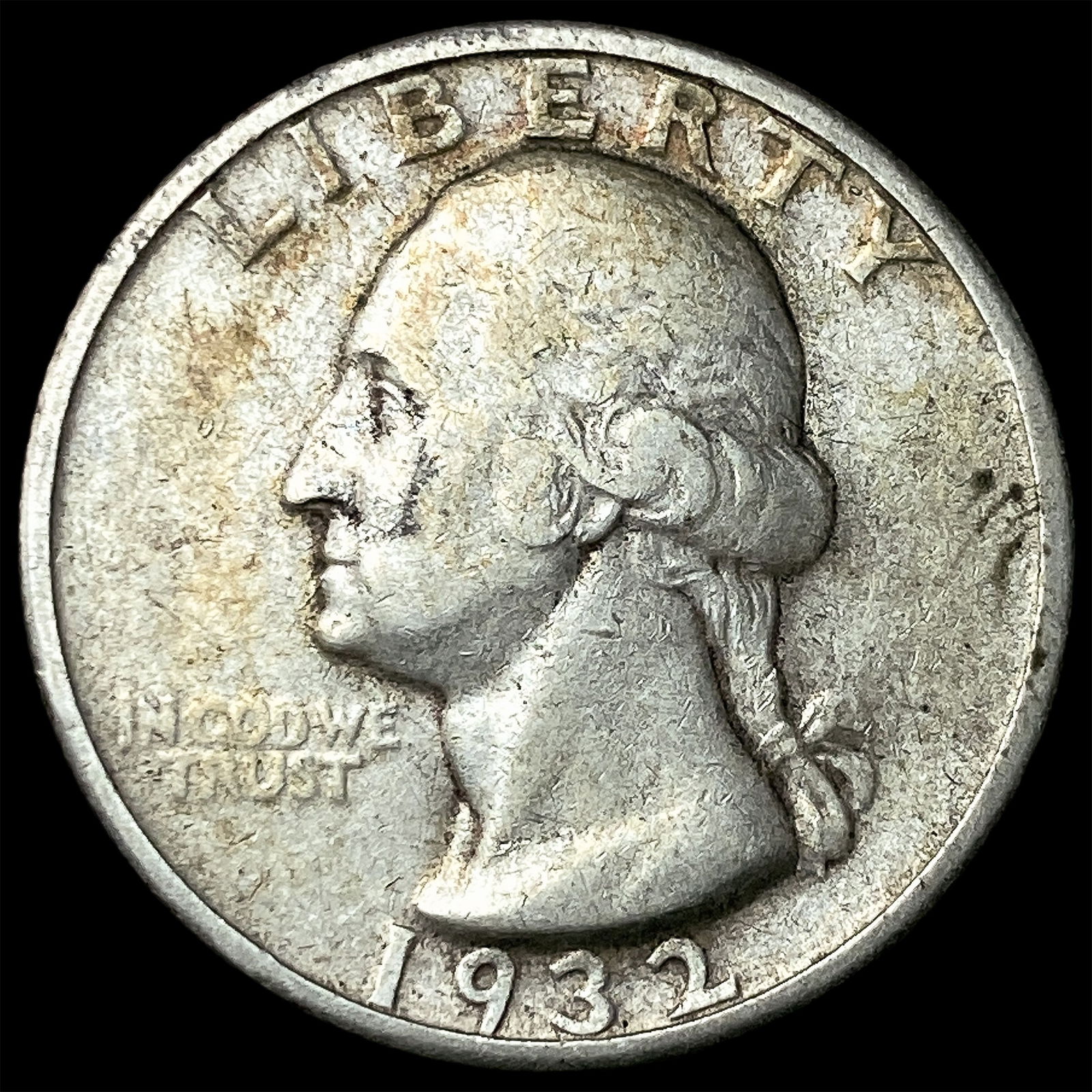 1932-S Silver Washington Quarter NEARLY UNCIRCULATED: 1932-S Silver Washington Quarter NEARLY UNCIRCULATED