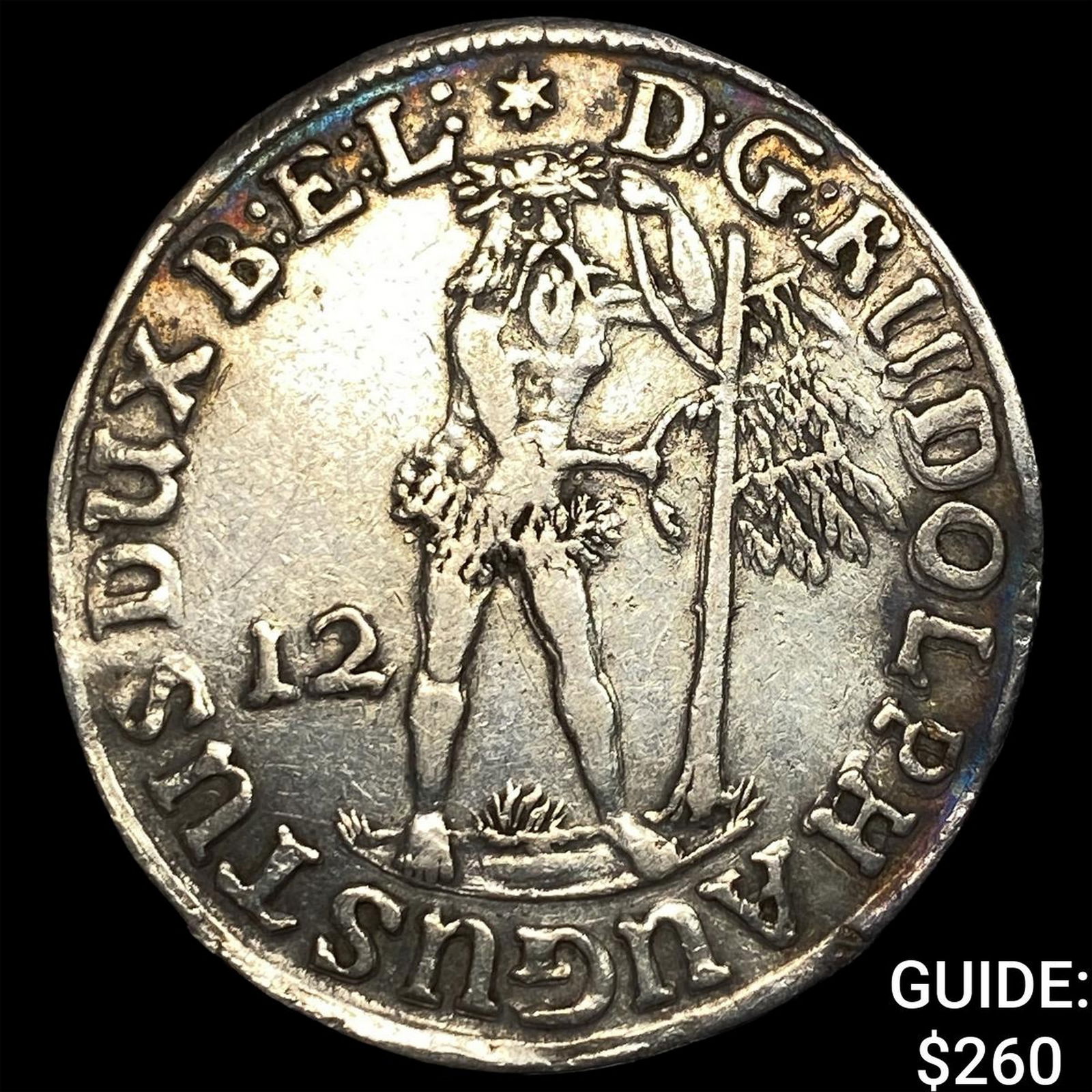 1673 German States Silver 1/3 Thaler CLOSELY UNCIRCULATED: 1673 German States Silver 1/3 Thaler CLOSELY UNCIRCULATED