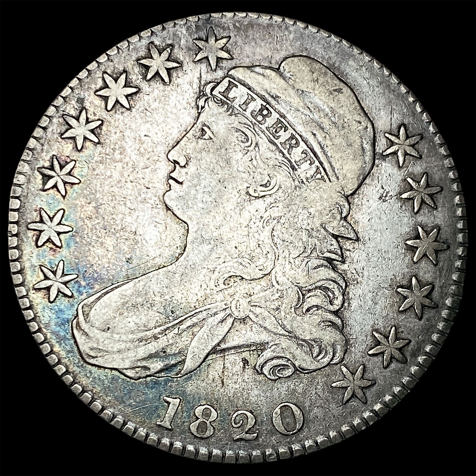 1820 Capped Bust Half Dollar NEARLY UNCIRCULATED (1 of 2)