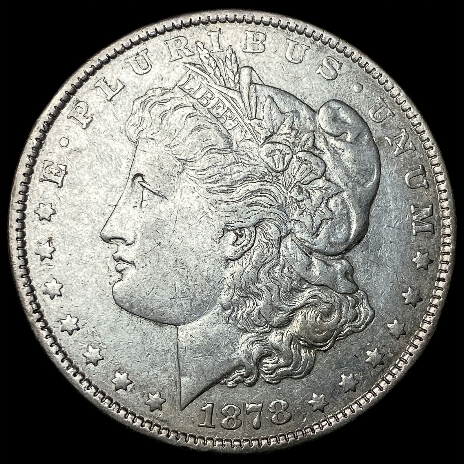 1878-S Silver Morgan Dollar CLOSELY UNCIRCULATED: 1878-S Silver Morgan Dollar CLOSELY UNCIRCULATED