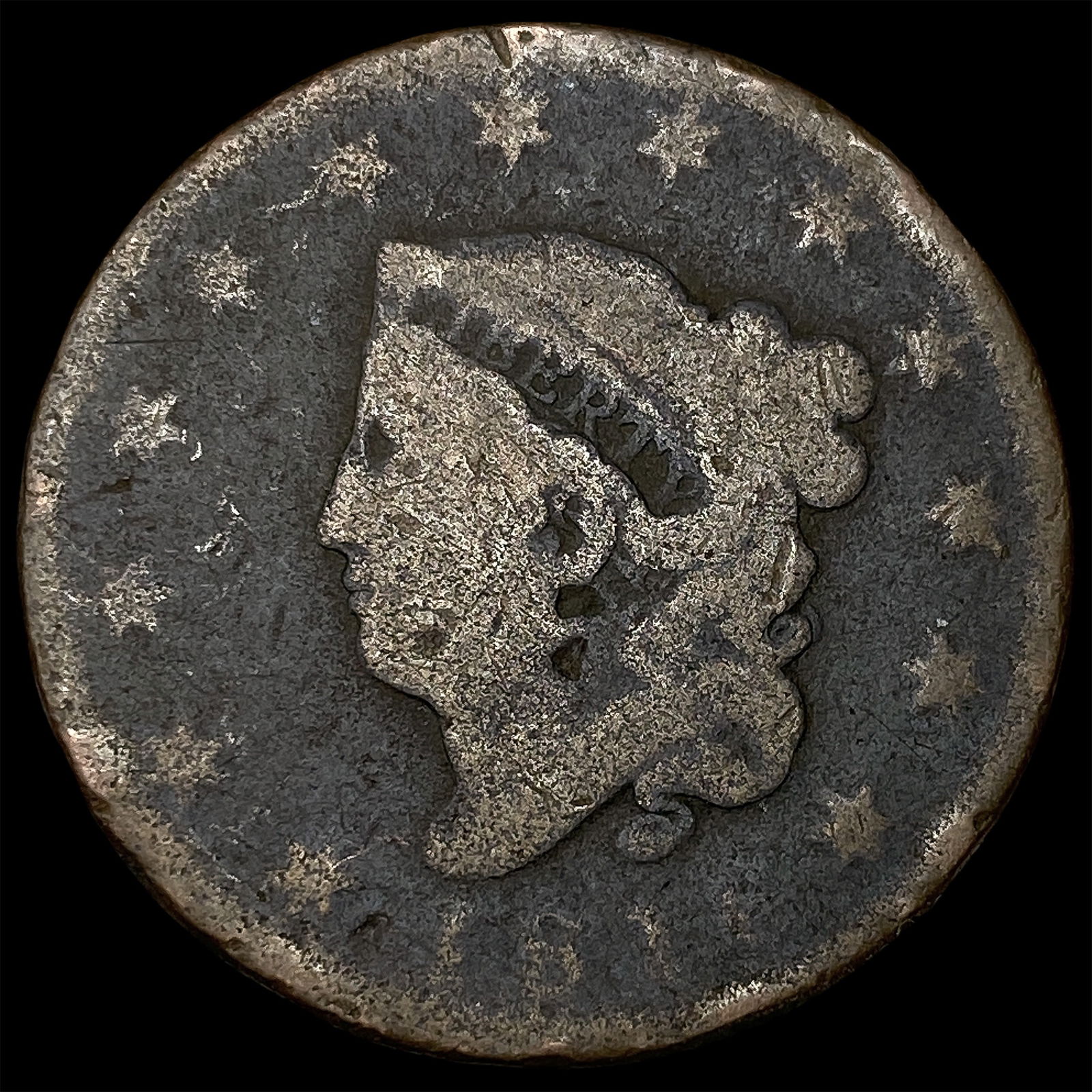 1846 Braided Hair Large Cent NICELY CIRCULATED: 1846 Braided Hair Large Cent NICELY CIRCULATED