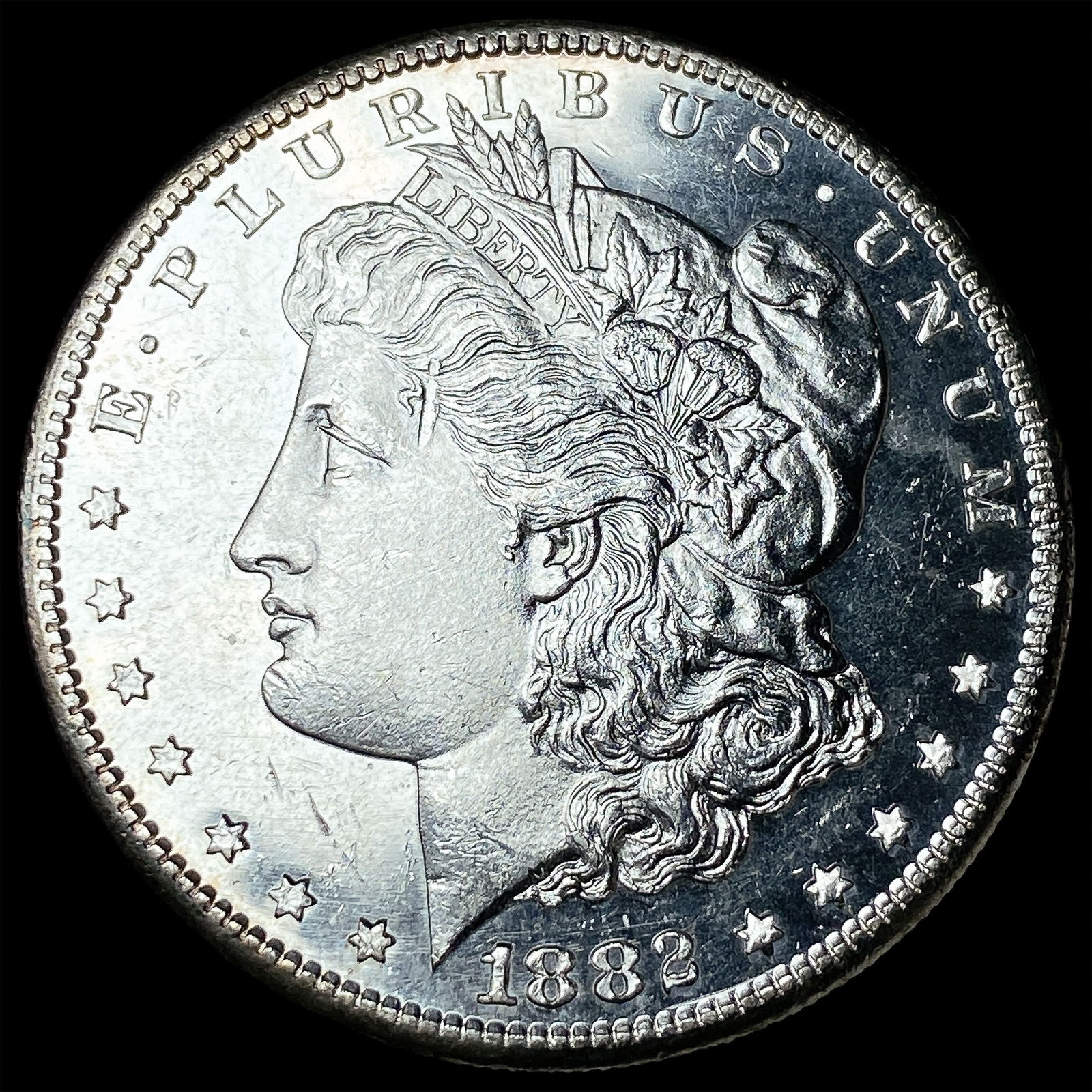 1882-S Silver Morgan Dollar GEM BU: 1882-S Silver Morgan Dollar GEM BU