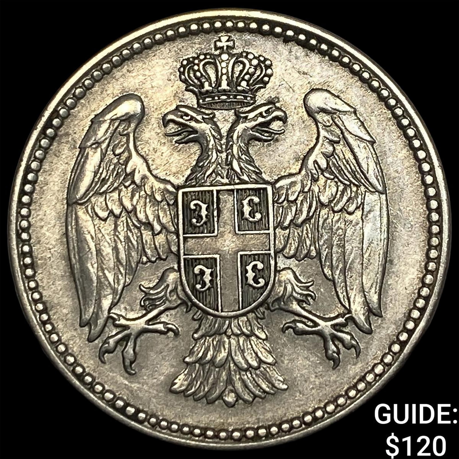 1917 Serbia Silver 20 Para UNCIRCULATED (1 of 2)