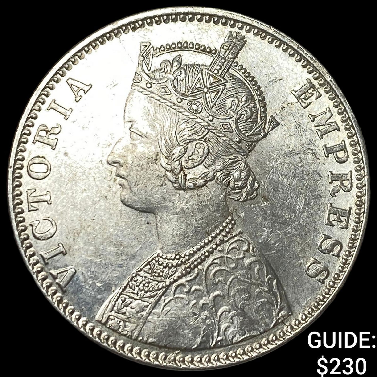 1901 British India Silver 1 Rupee HIGH GRADE: 1901 British India Silver 1 Rupee HIGH GRADE