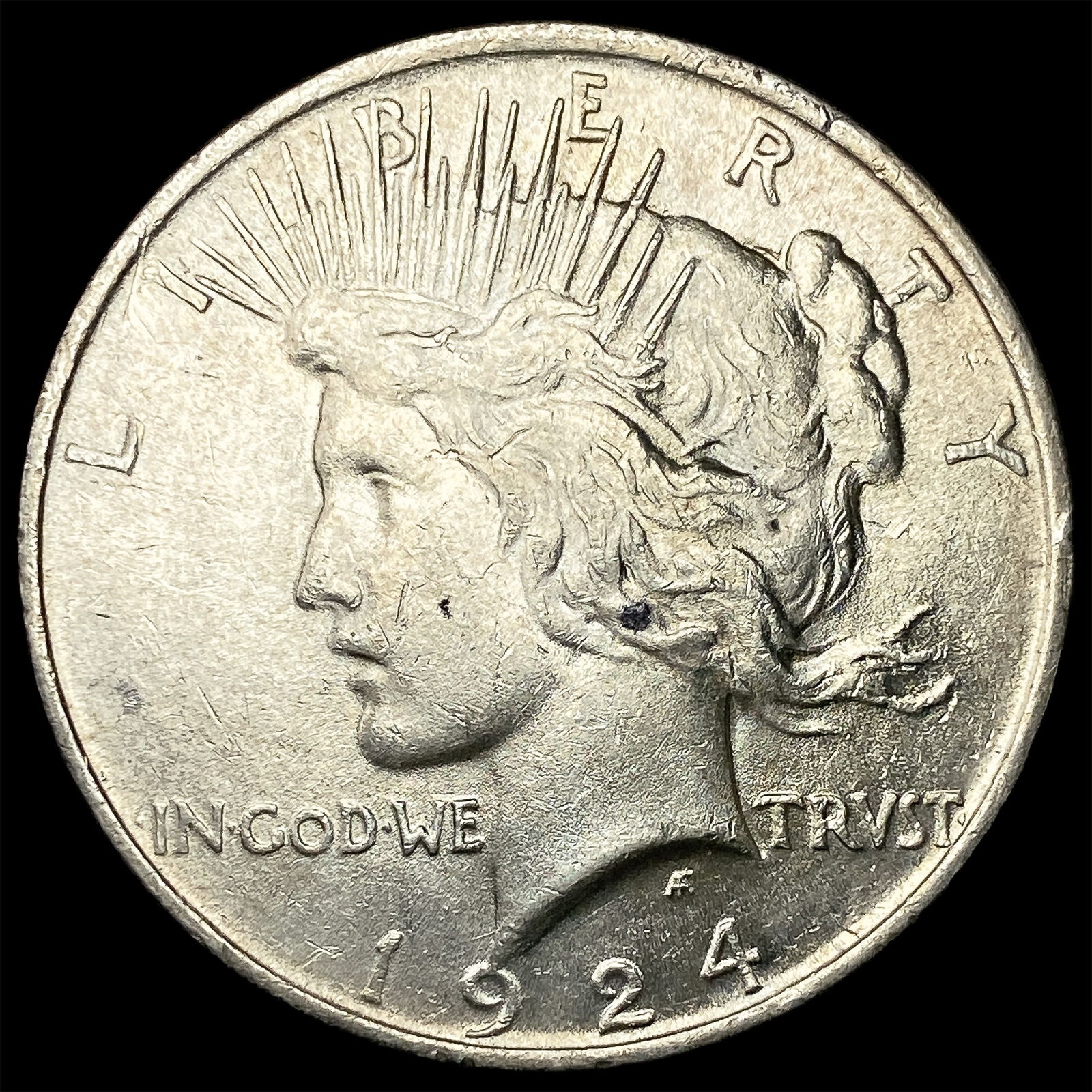 1924 Silver Peace Dollar CHOICE AU: 1924 Silver Peace Dollar CHOICE AU