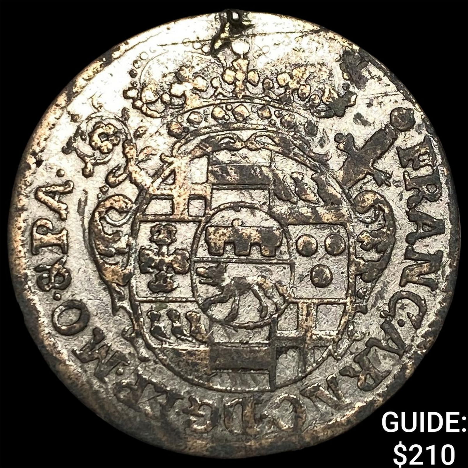 1710 Munster Silver 1/12th Thaler CLOSELY UNCIRCULATED: 1710 Munster Silver 1/12th Thaler CLOSELY UNCIRCULATED