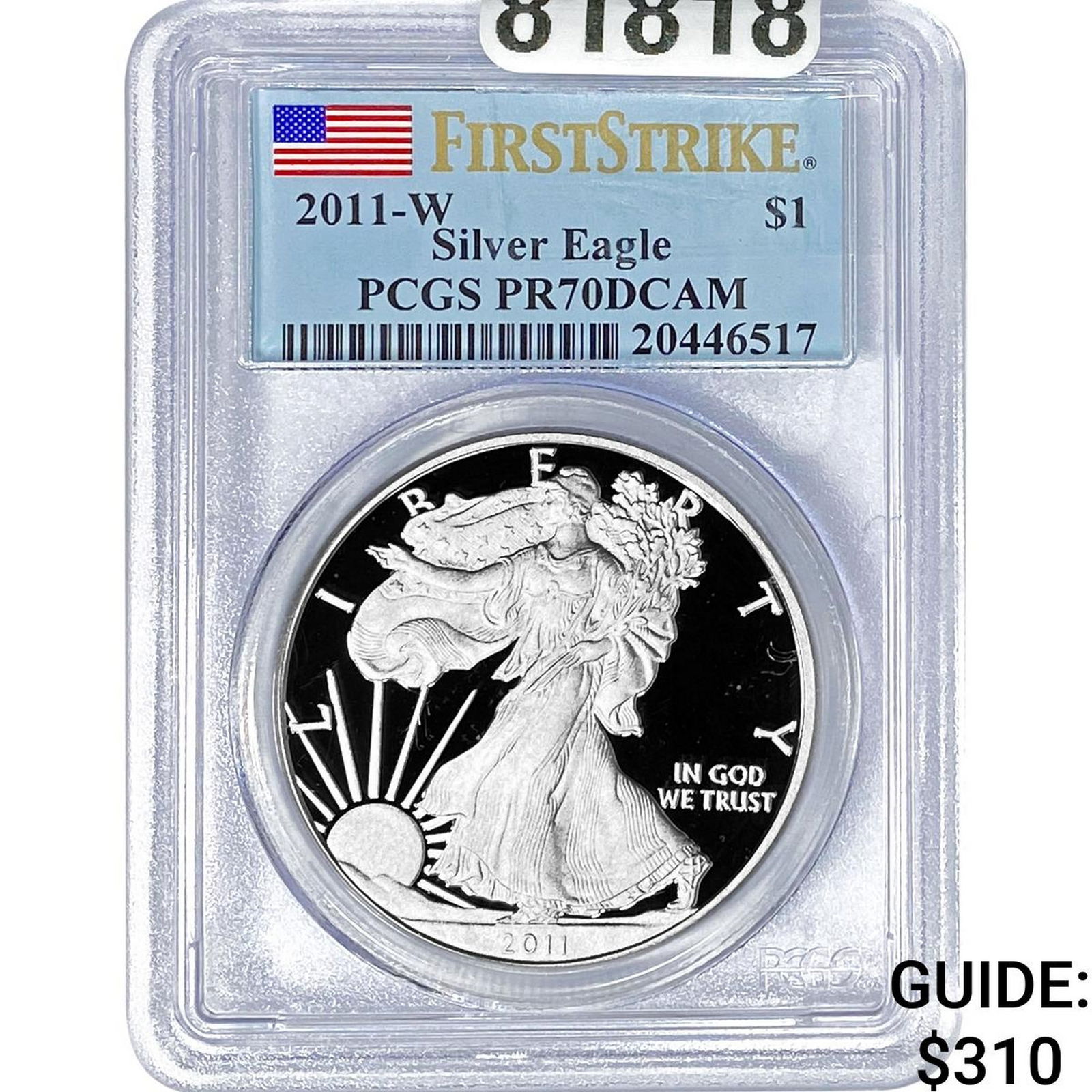 2011-W Silver Eagle PCGS PR70 DCAM (1 of 2)