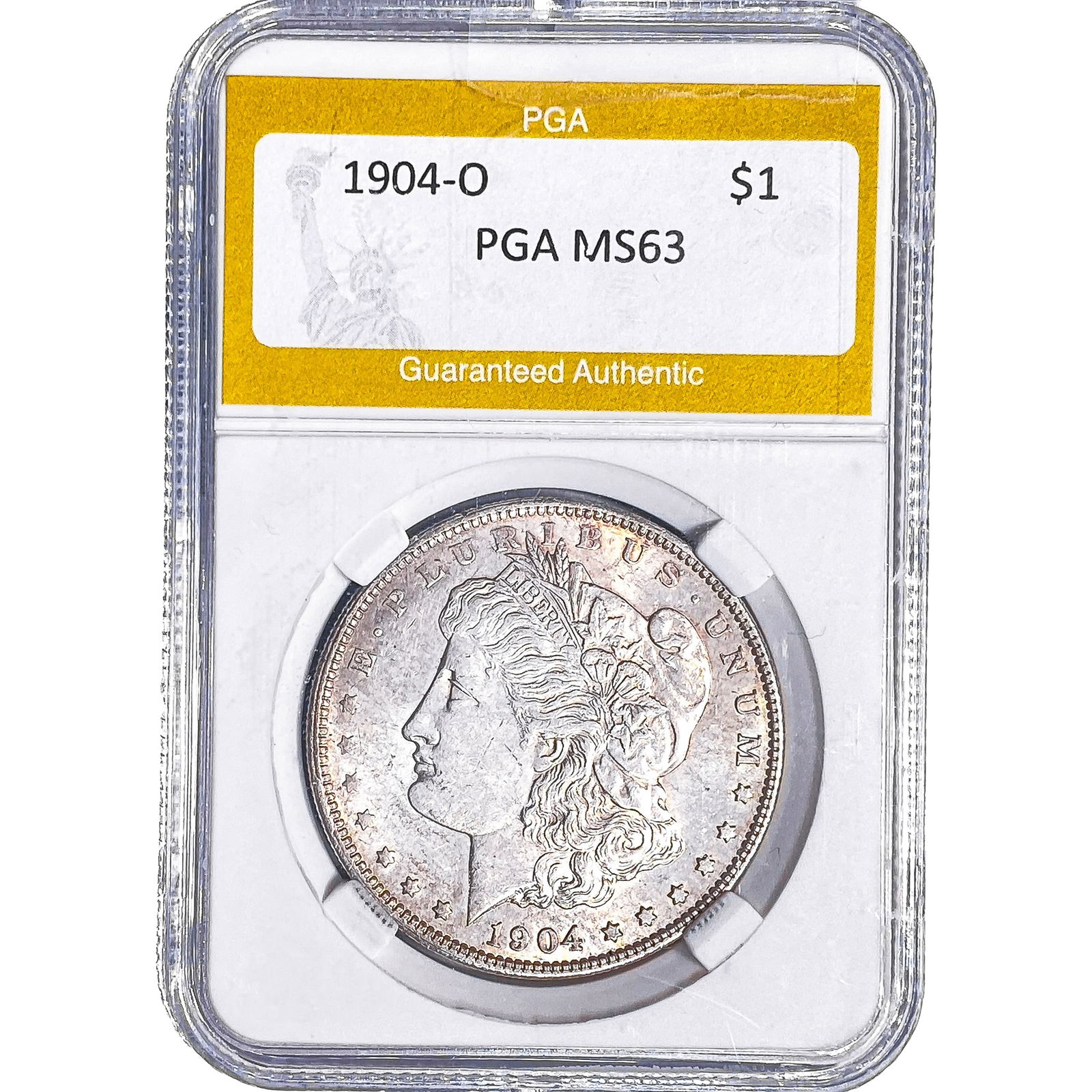 1904-O Morgan Silver Dollar PGA MS63: 1904-O Morgan Silver Dollar PGA MS63