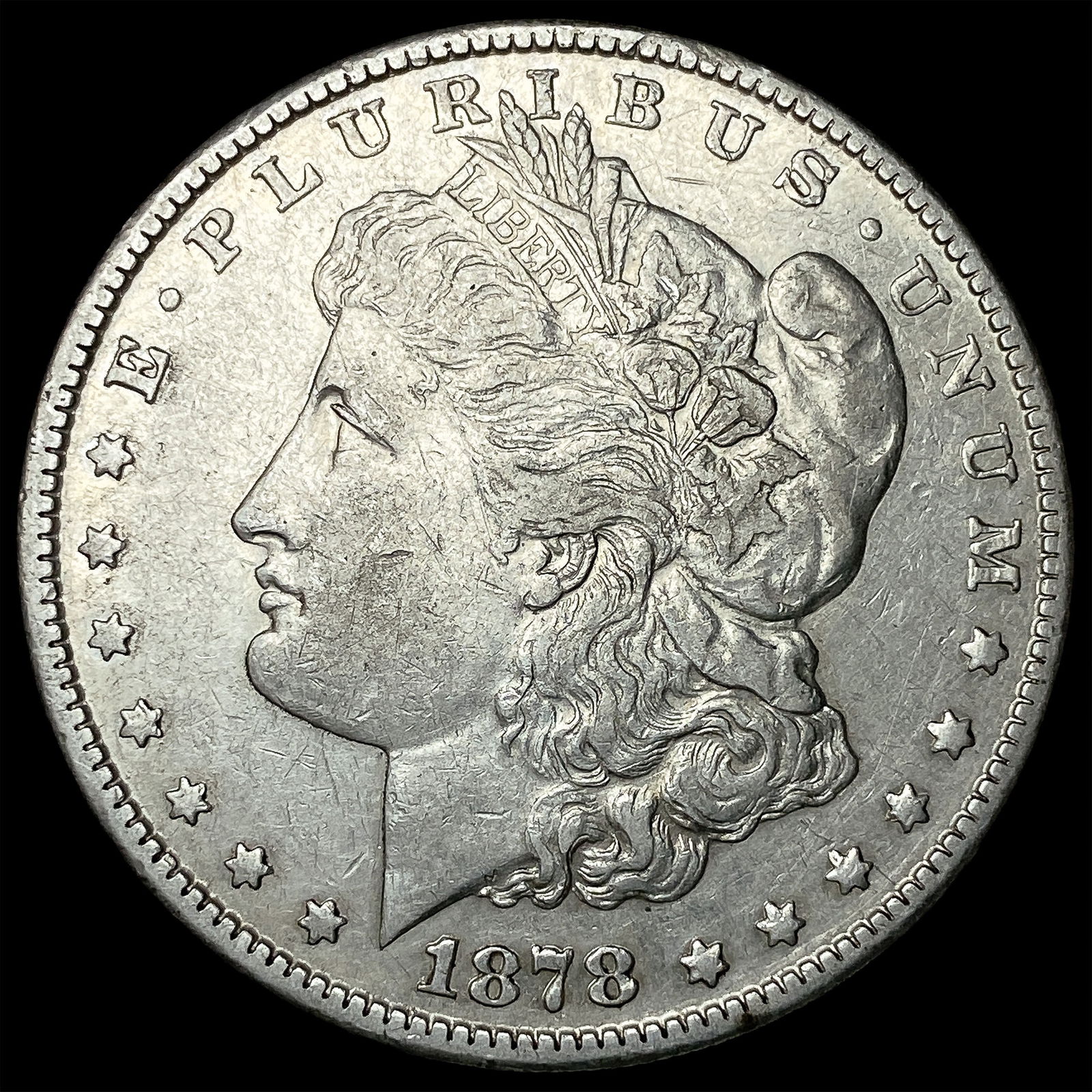 1878-S Silver Morgan Dollar CLOSELY UNCIRCULATED: 1878-S Silver Morgan Dollar CLOSELY UNCIRCULATED