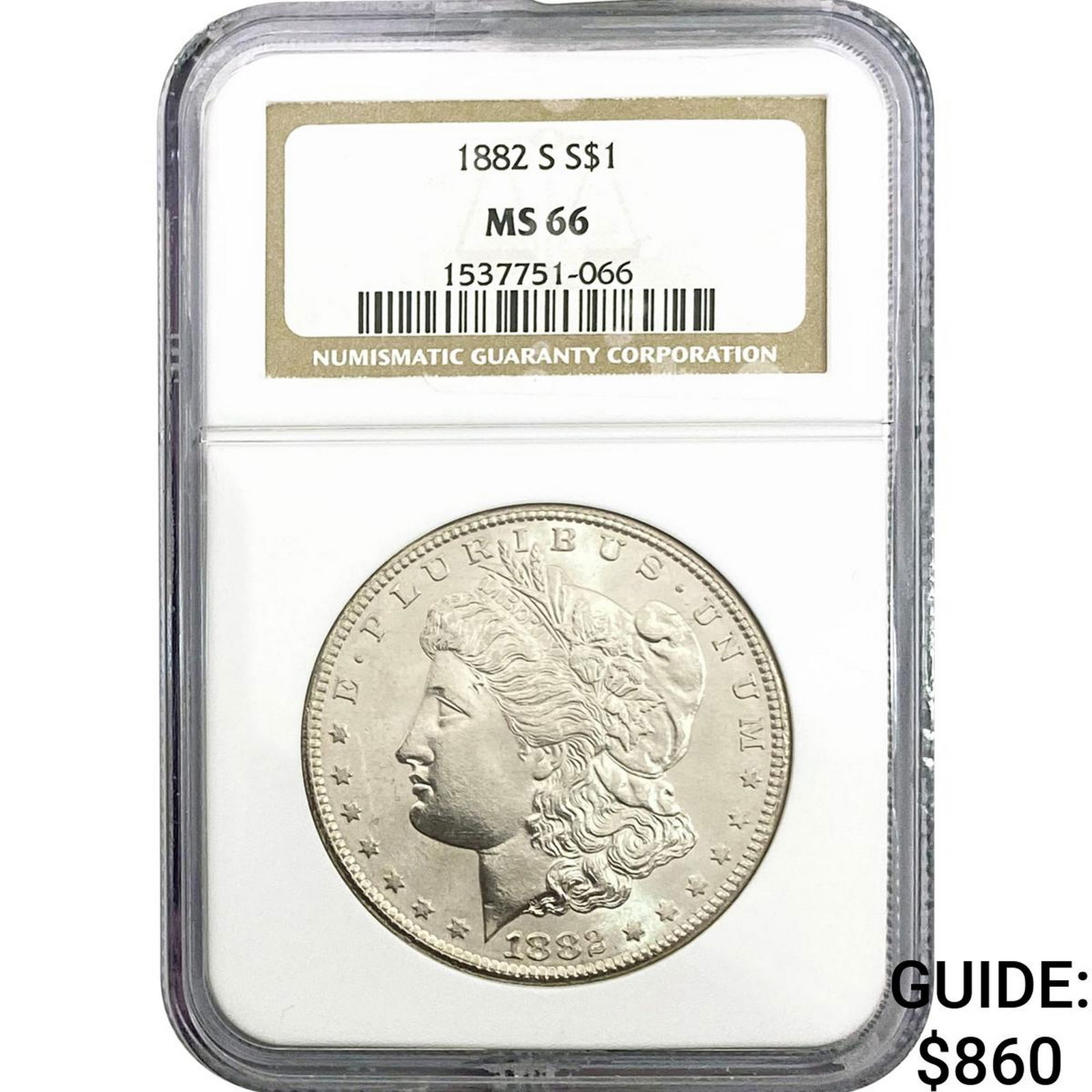 1882-S Morgan Silver Dollar NGC MS66 (1 of 2)