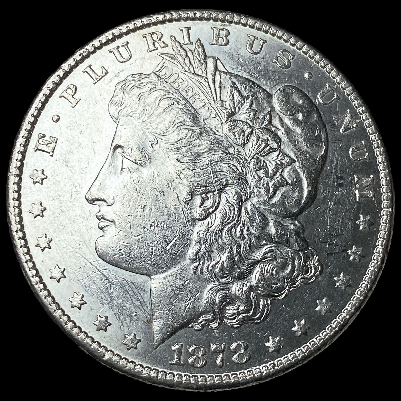 1878 Silver Morgan Dollar CLOSELY UNCIRCULATED: 1878 Silver Morgan Dollar CLOSELY UNCIRCULATED