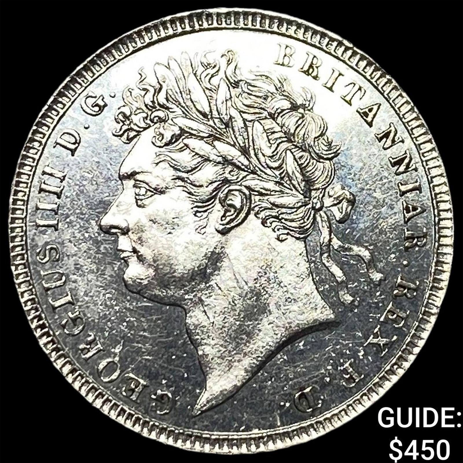 1825 Great Britain Silver Maundy 3 Pence GEM BU: 1825 Great Britain Silver Maundy 3 Pence GEM BU