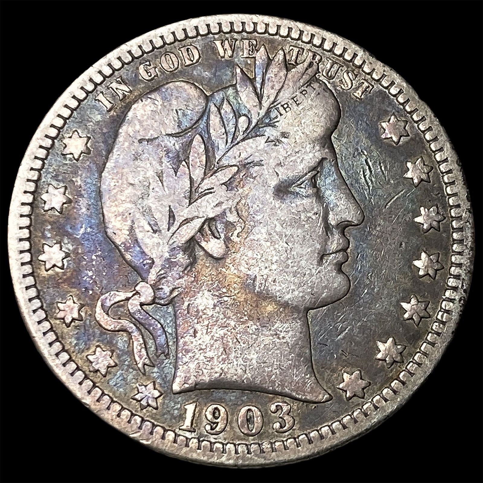 1903 Barber Silver Quarter NEARLY UNCIRCULATED (1 of 2)