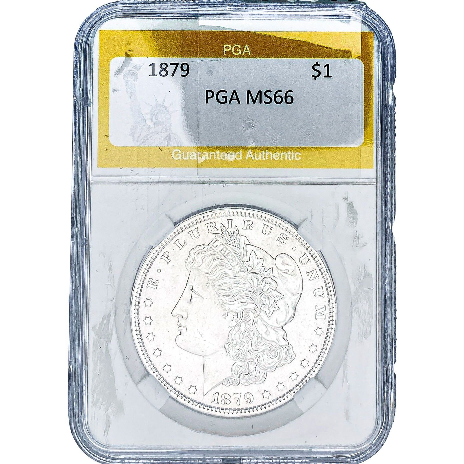 1879 Morgan Silver Dollar PGA MS66: 1879 Morgan Silver Dollar PGA MS66