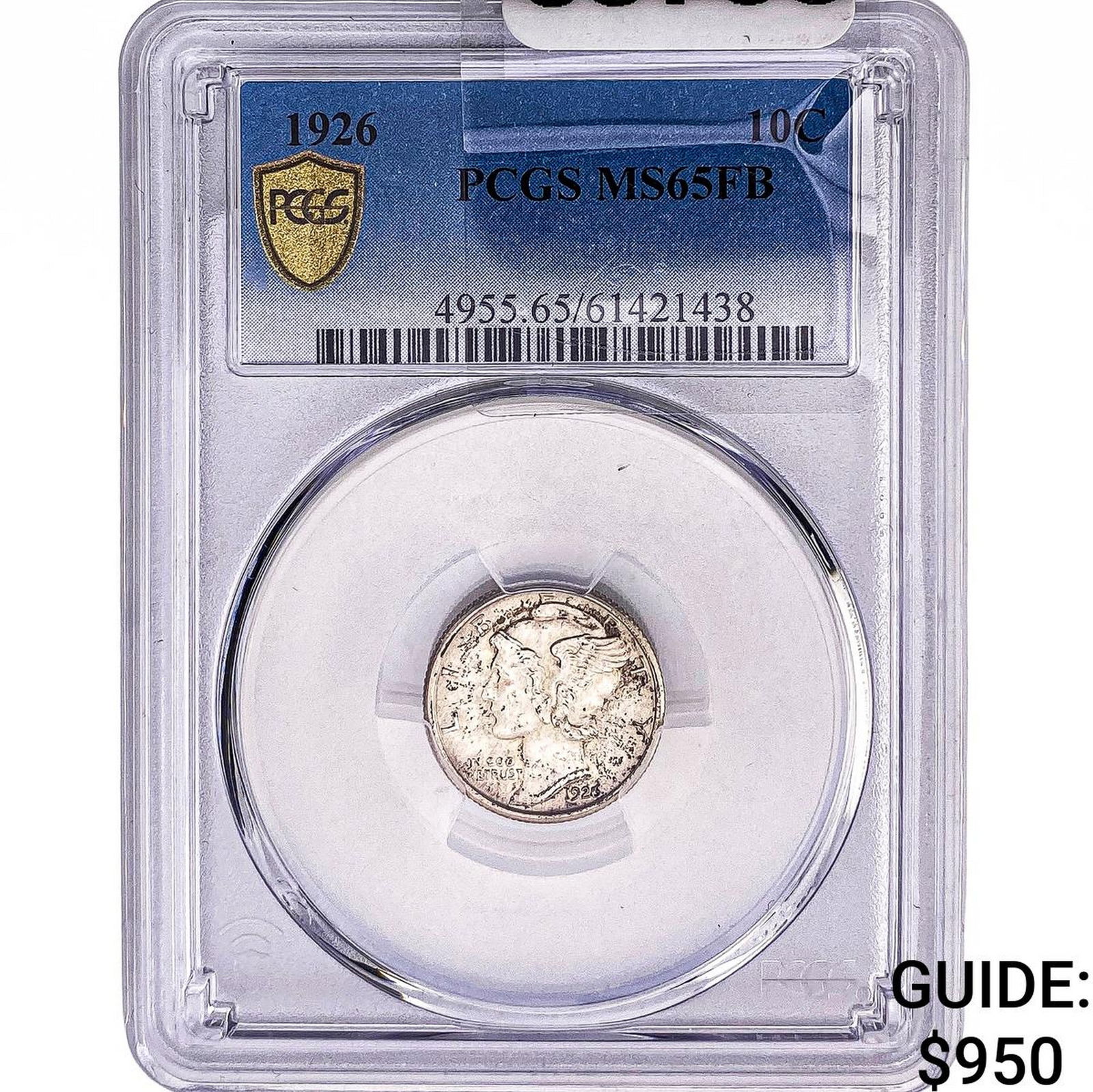 1926 Mercury Silver Dime PCGS MS65 FB (1 of 2)