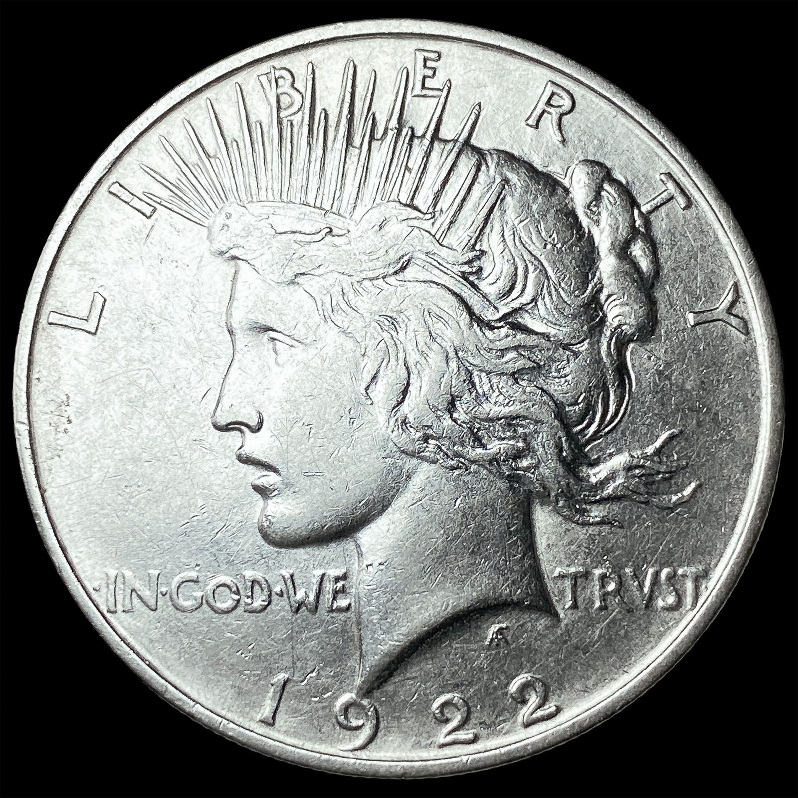 1922 Silver Peace Dollar CLOSELY UNCIRCULATED: 1922 Silver Peace Dollar CLOSELY UNCIRCULATED