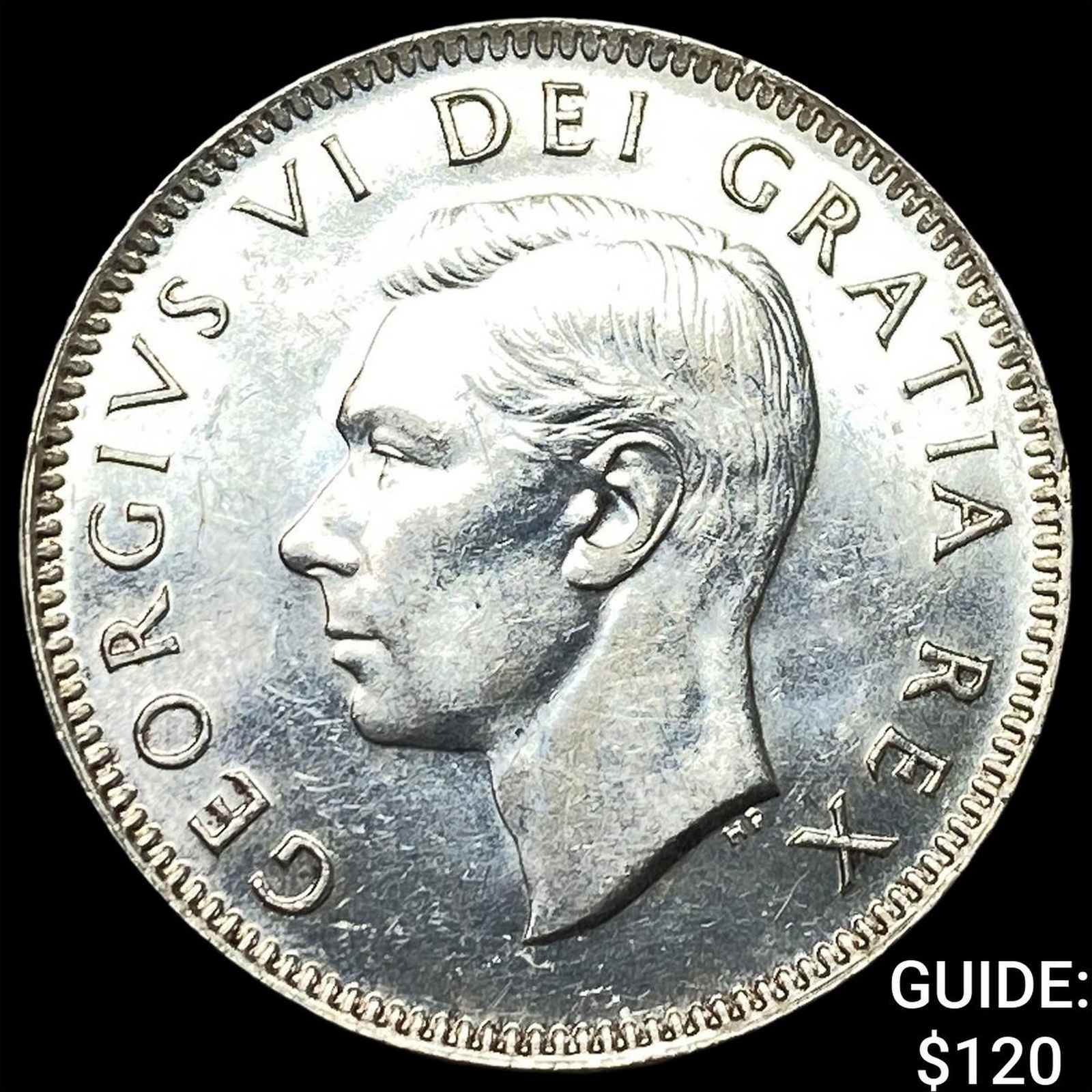 1949 Canada Silver 25 Cents GEM BU: 1949 Canada Silver 25 Cents GEM BU