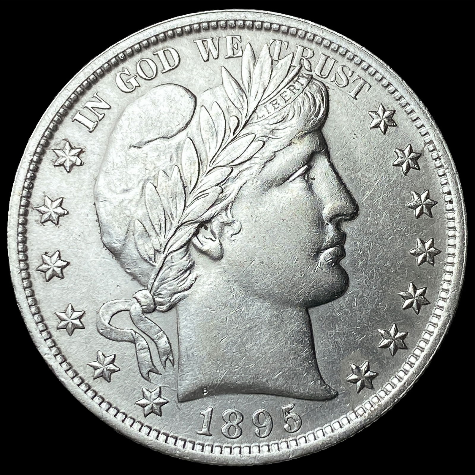 1895 Silver Half Dollar (Barber) UNCIRCULATED: 1895 Silver Half Dollar (Barber) UNCIRCULATED