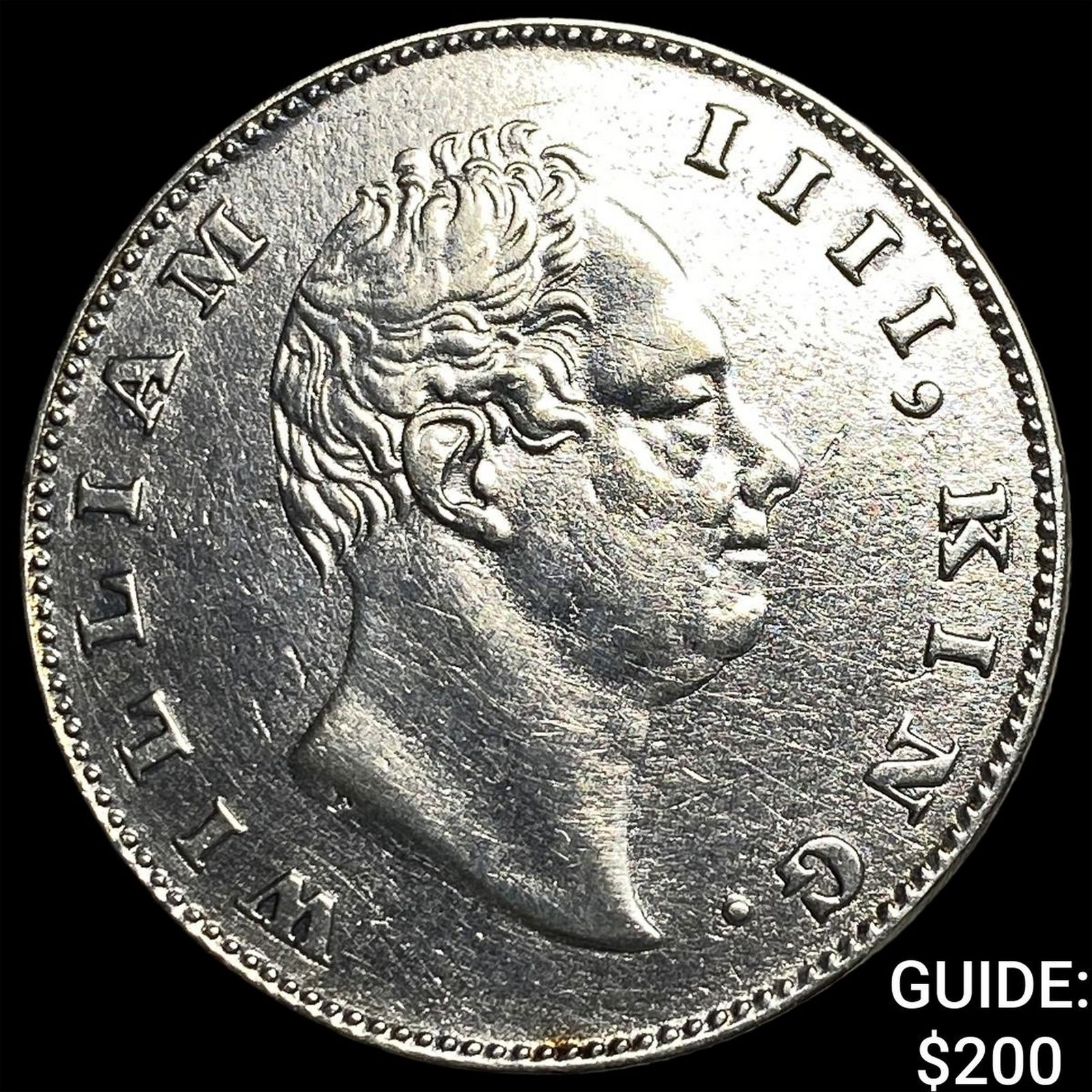 1835 British India Silver 1 Rupee HIGH GRADE: 1835 British India Silver 1 Rupee HIGH GRADE
