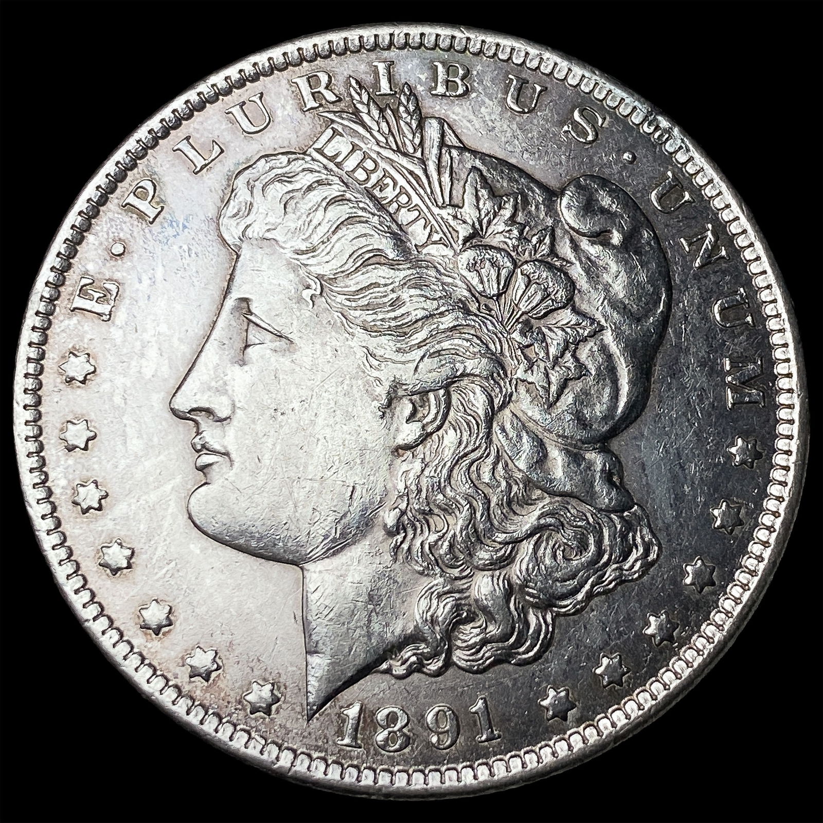 1891-CC Silver Morgan Dollar CLOSELY UNCIRCULATED (1 of 2)