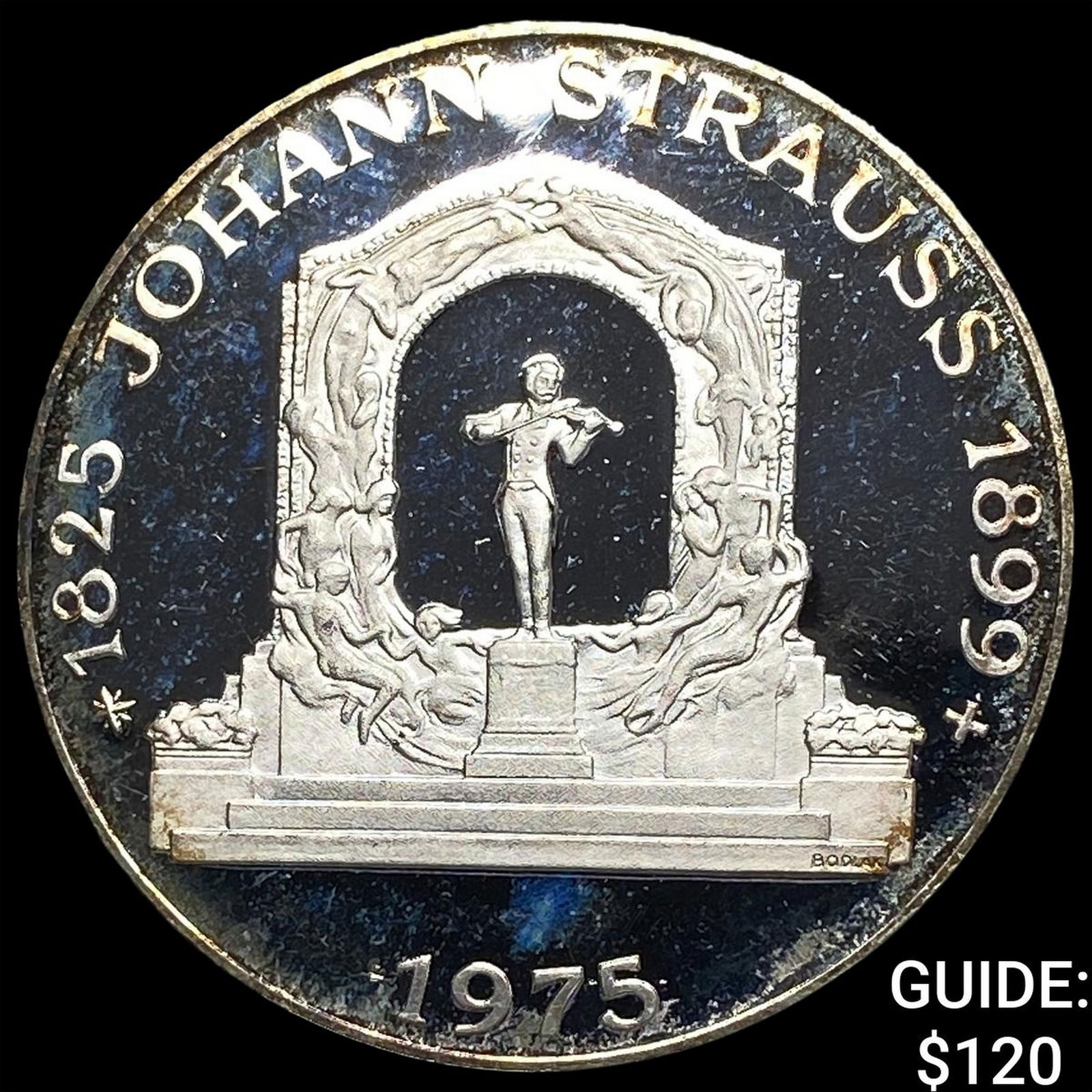 1975 Austria Silver Proof 100 Schillings CHOICE PROOF: 1975 Austria Silver Proof 100 Schillings CHOICE PROOF