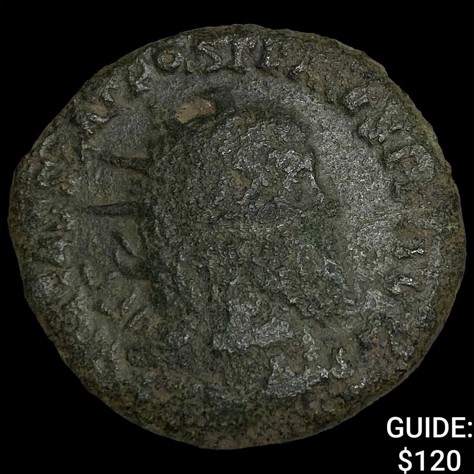 Gallic Empire Postumus 260-269 AD Bronze Double Sestertius LIGHTLY CIRCULATED: Gallic Empire Postumus 260-269 AD Bronze Double Sestertius LIGHTLY CIRCULATED