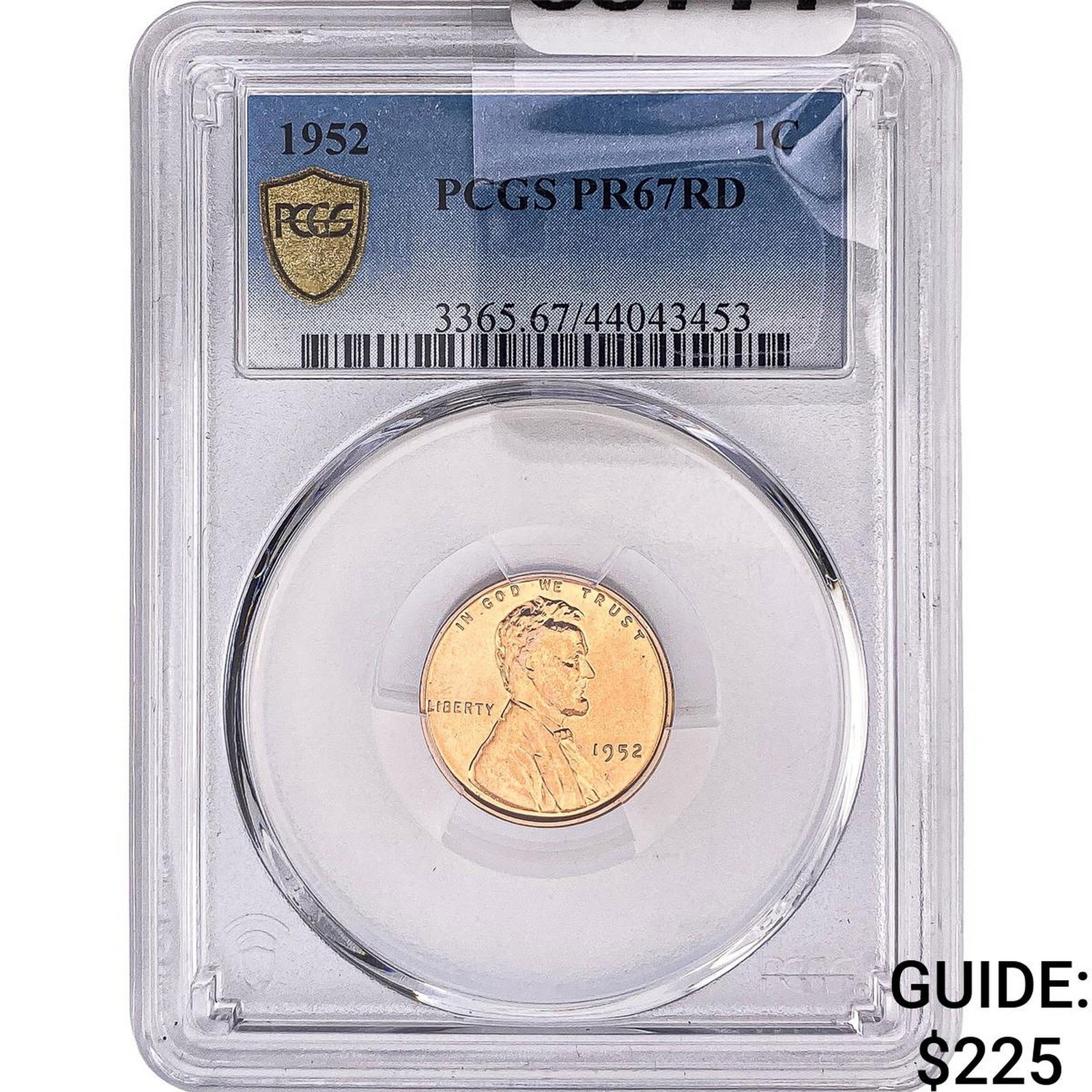 1952 Wheat Cent PCGS PR67 RD: 1952 Wheat Cent PCGS PR67 RD