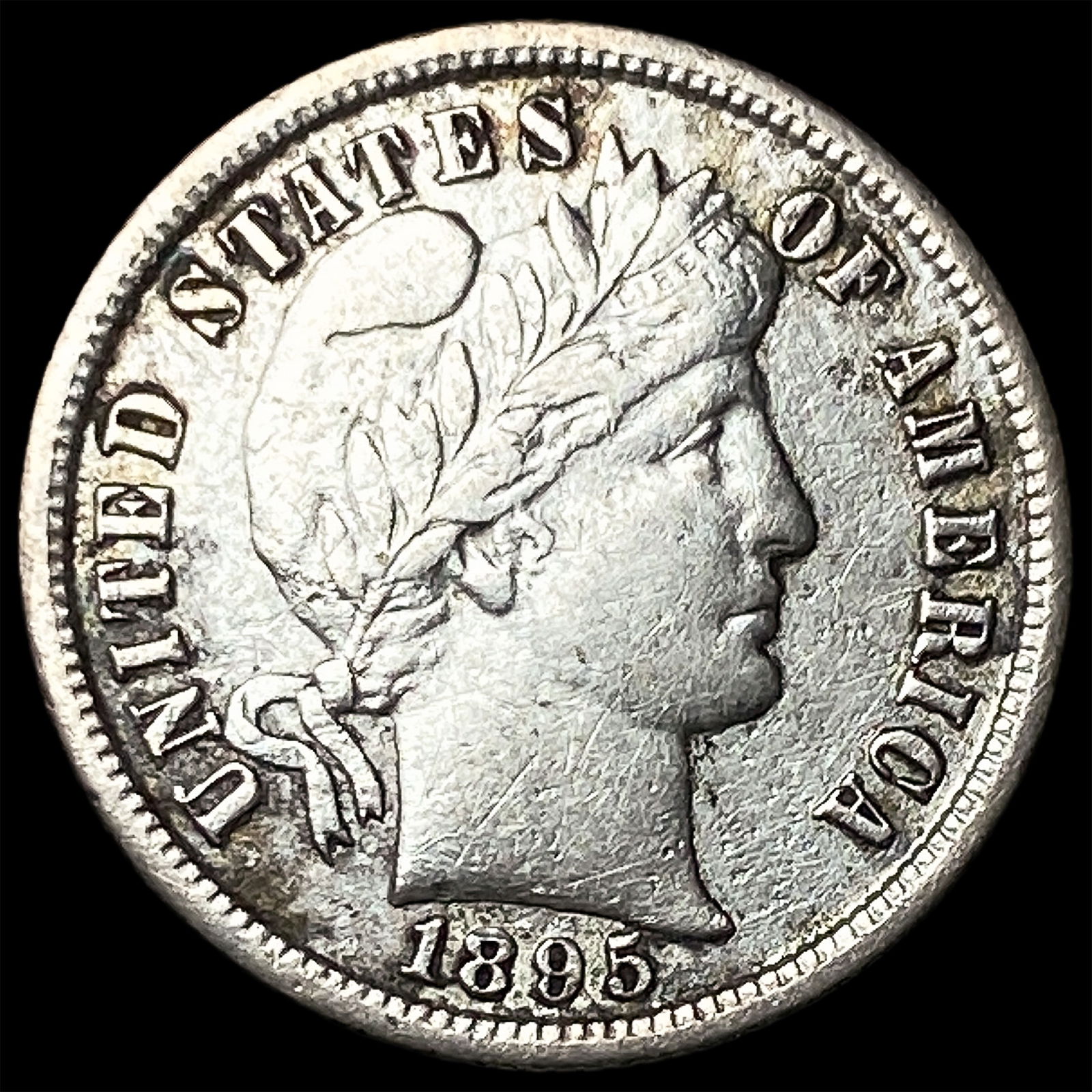 1895-S Silver Barber Dime LIGHTLY CIRCULATED: 1895-S Silver Barber Dime LIGHTLY CIRCULATED