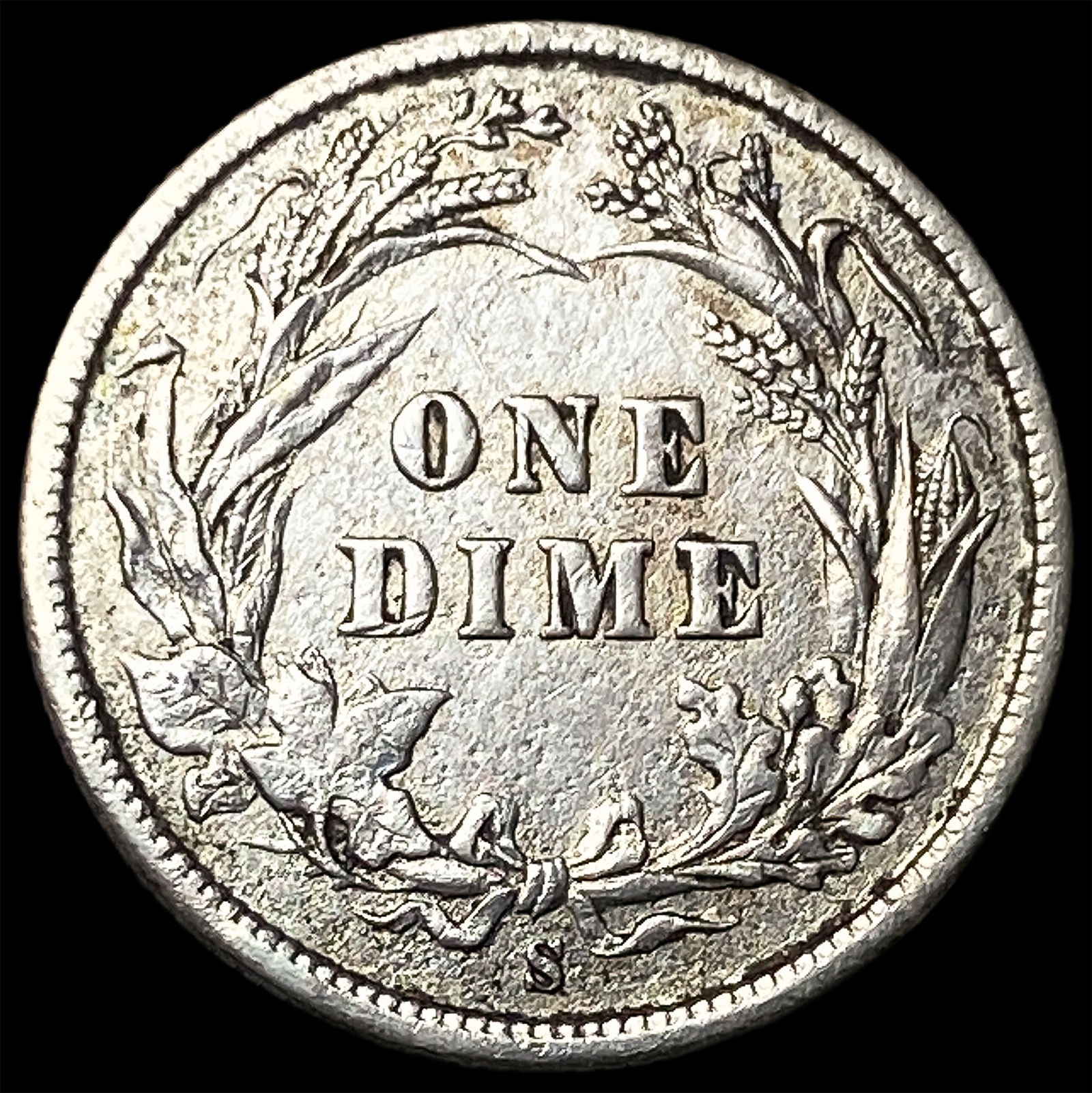 1895-S Silver Barber Dime LIGHTLY CIRCULATED - 2