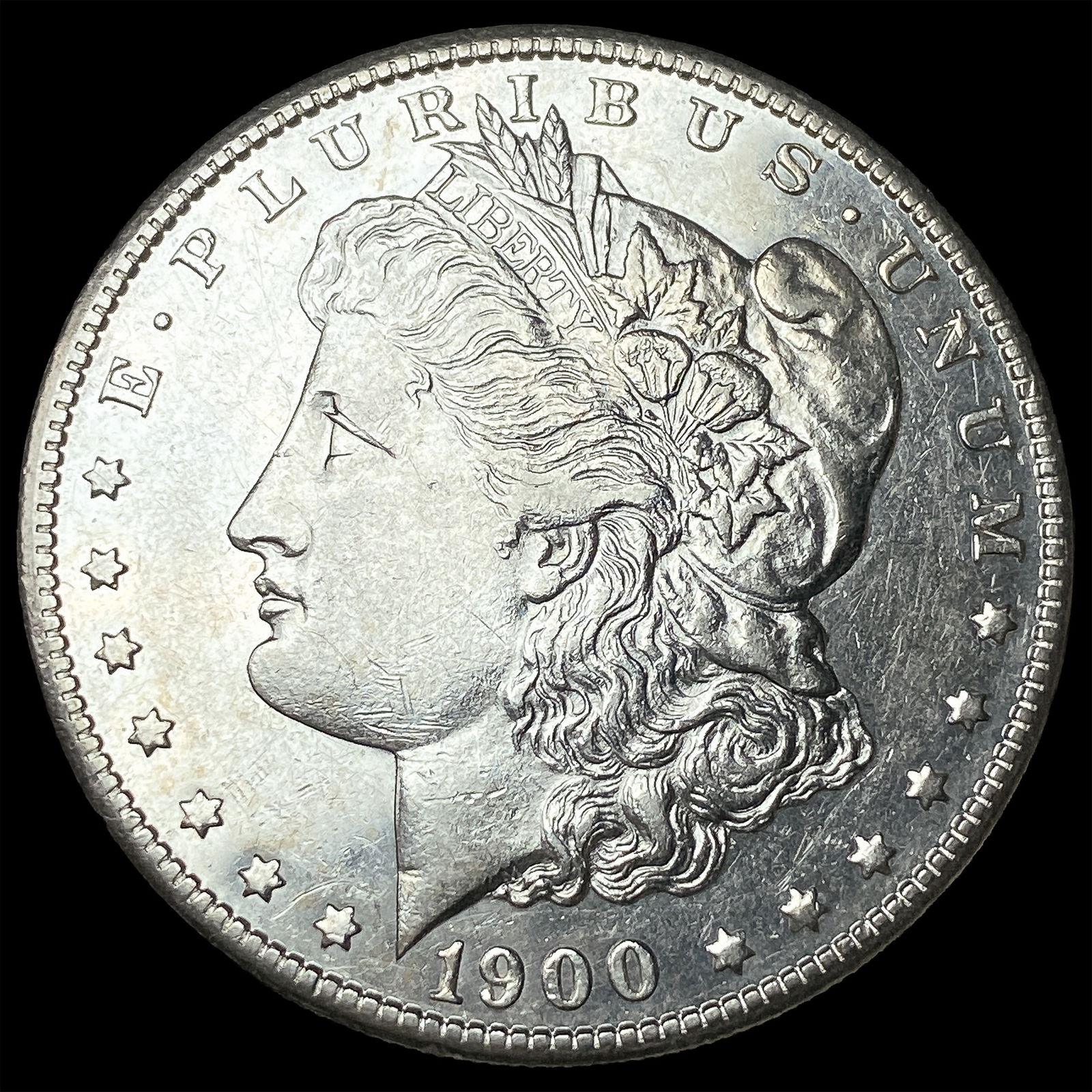 1900-S Silver Morgan Dollar NEARLY UNCIRCULATED: 1900-S Silver Morgan Dollar NEARLY UNCIRCULATED