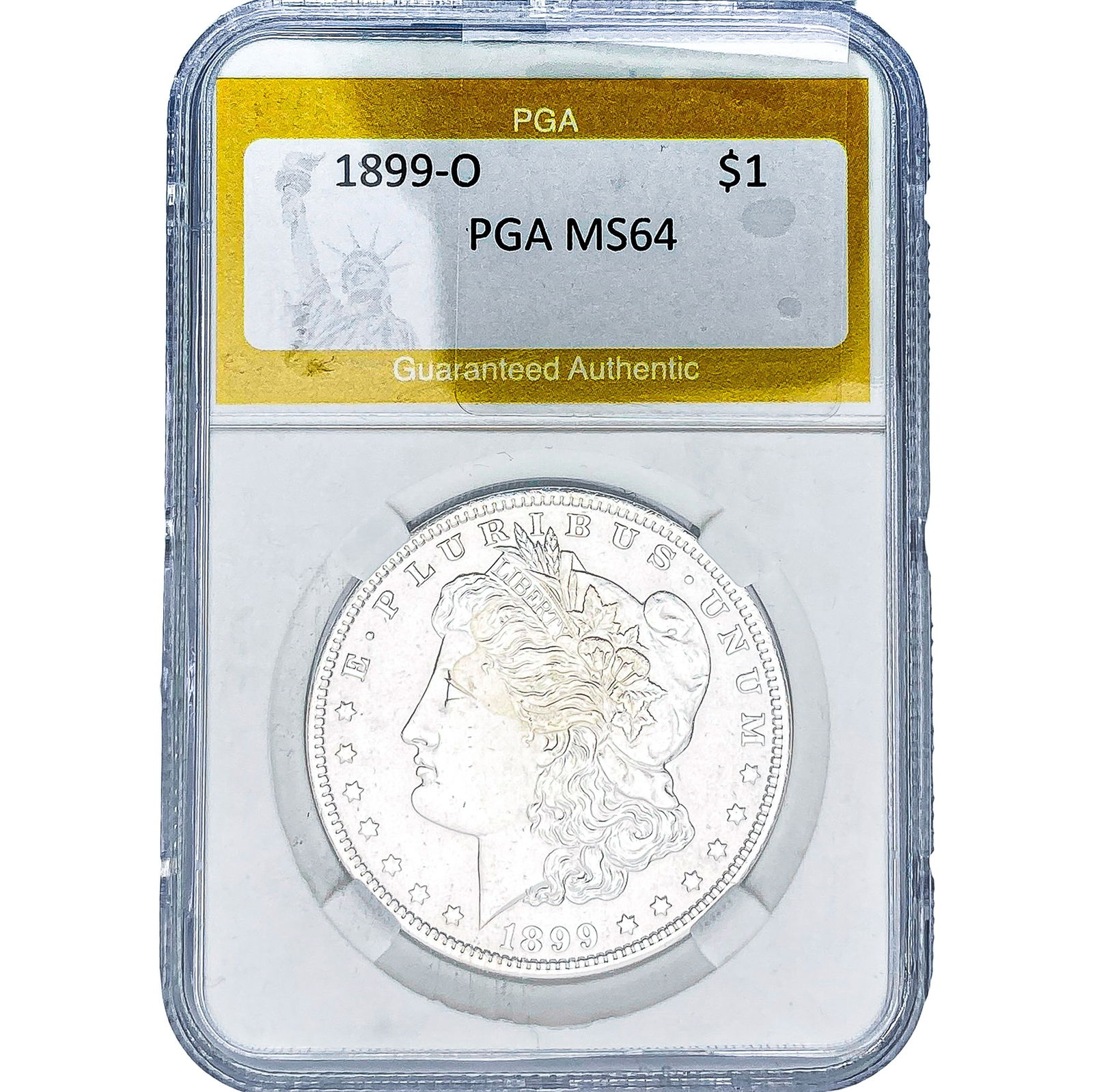 1899-O Morgan Silver Dollar PGA MS64: 1899-O Morgan Silver Dollar PGA MS64